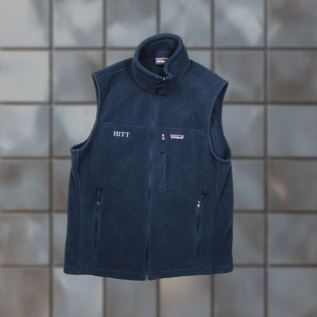 Patagonia PATAGONIA Synchilla Vest Mens Medium Blue Full Zip Fleece Outdoor Hiking Zip Pockets Logo Size US M / EU 48-50 / 2 - 1 Thumbnail