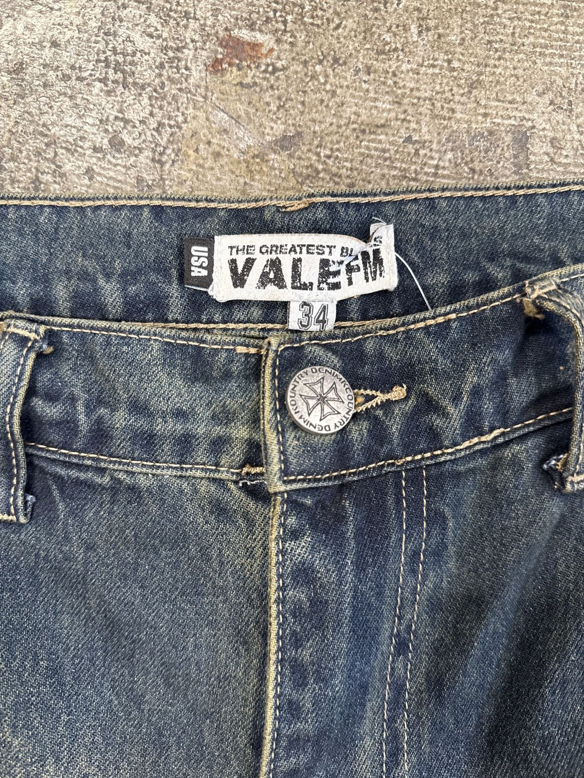 Vale Vale (Valley) Forever Thrashed Denim Size US 34 / EU 50 - 3 Thumbnail