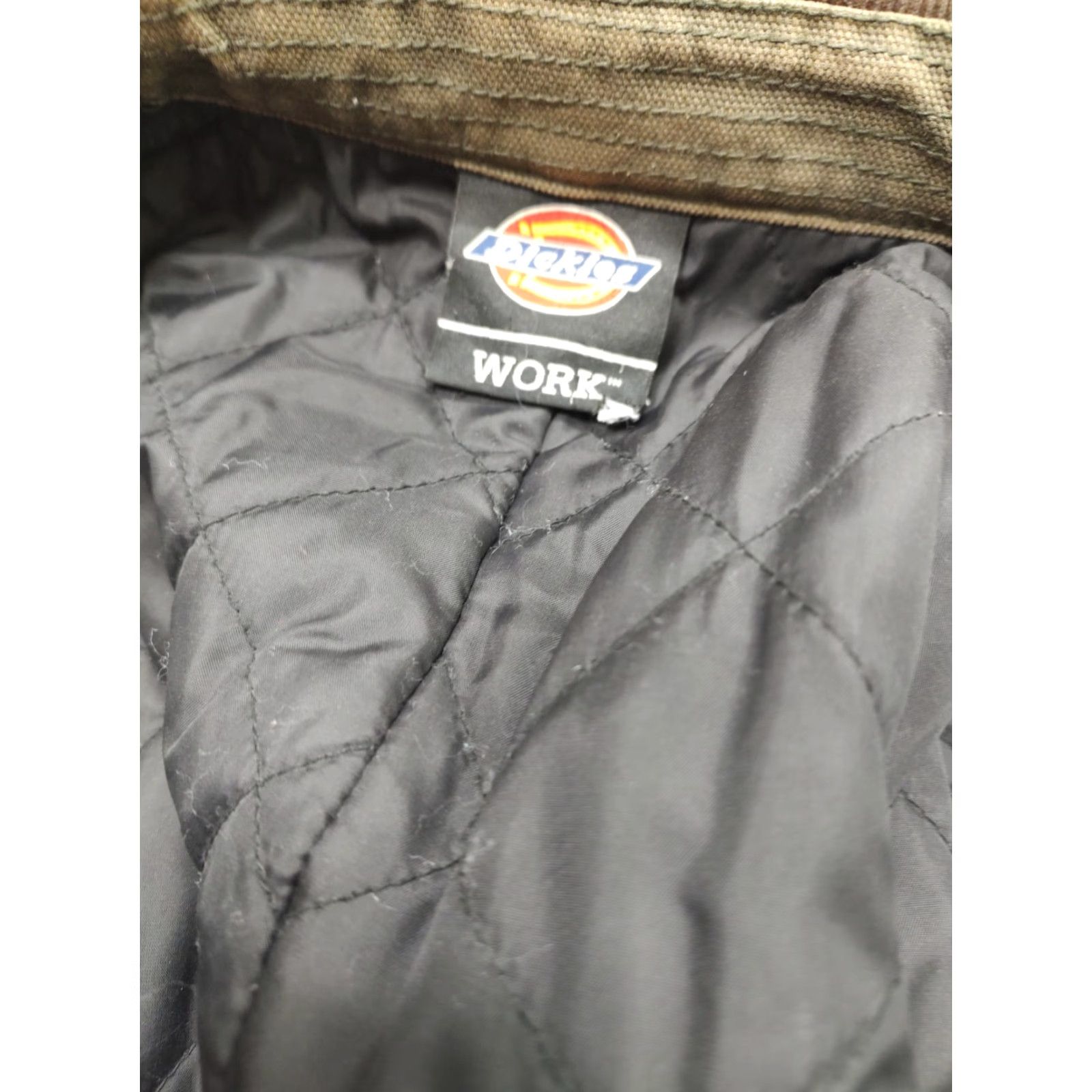 Dickies VINTAGE Dickies Green Duck Canvas Quilt Chore Outdoor Work Coat Jacket Large Size US L / EU 52-54 / 3 - 7 Thumbnail