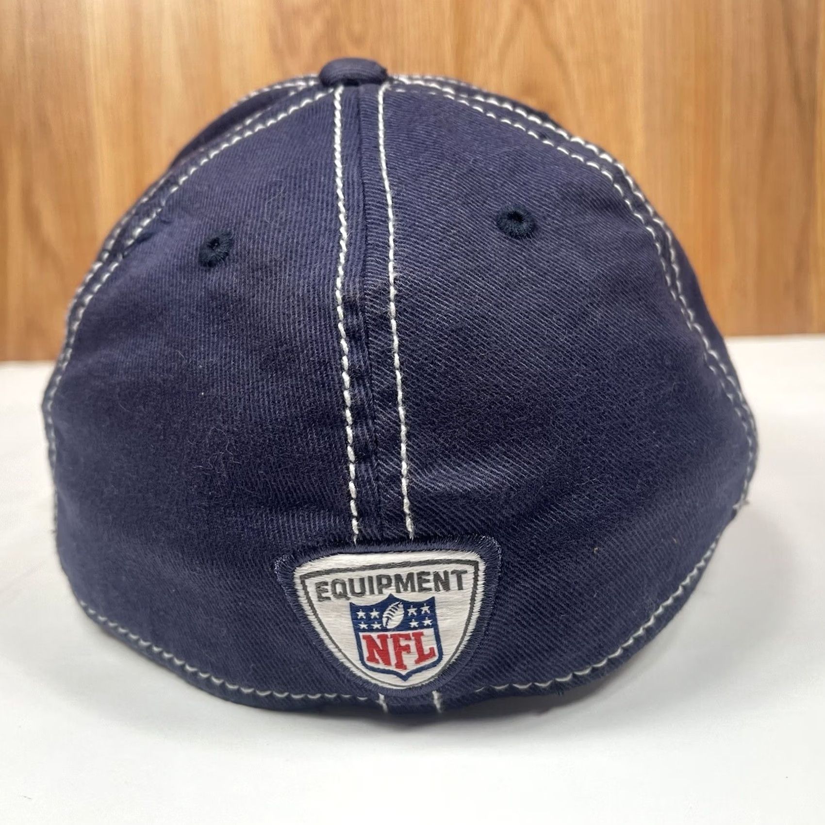 Reebok Reebok Hat Adult L/XL Blue On Field FitMax70 NFL NE Patriots Fitted Baseball Cap Size ONE SIZE - 4 Thumbnail