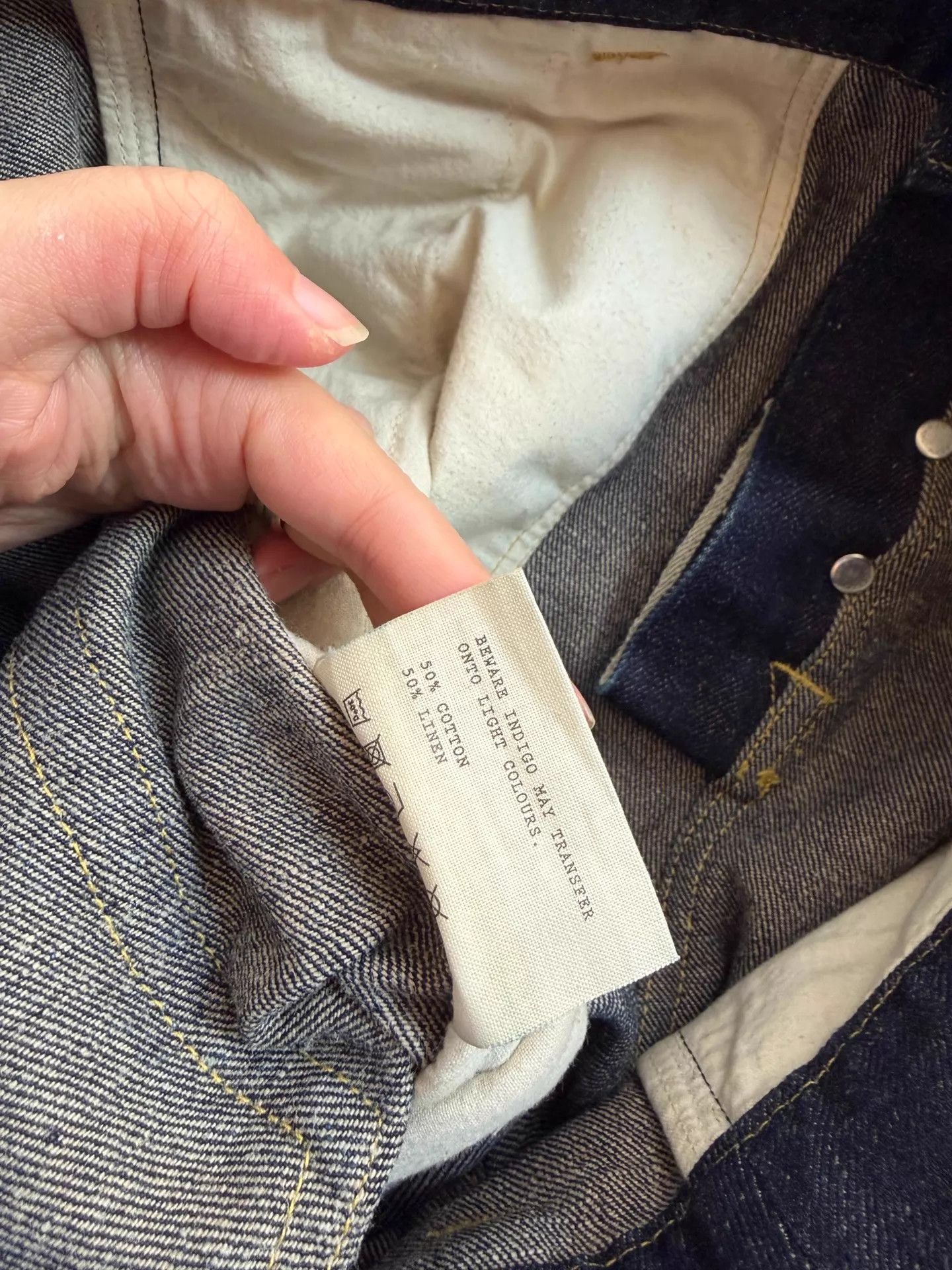 Toogood Toogood Worn Super Heavyweight Wide Leg Jeans 2 London Size 26" / US 2 / IT 38 - 7 Thumbnail
