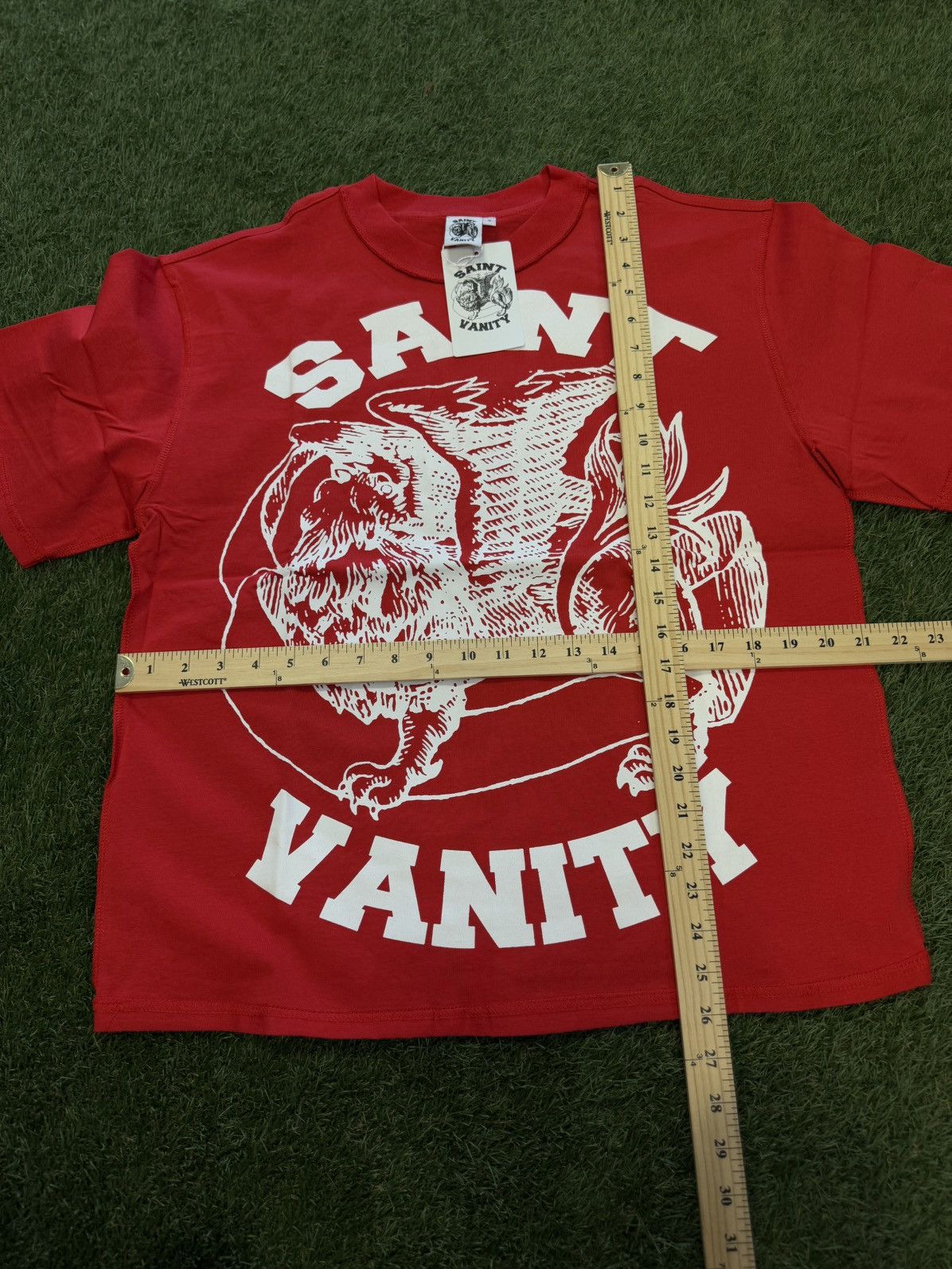 Saint Vanity Saint Vanity Red White Tee Shirt Size Small (NEW) Size US S / EU 44-46 / 1 - 9 Thumbnail