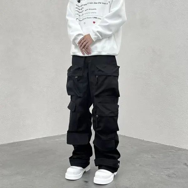 VIBE Multi pocket utility grunge baggy cargo pants Size US 36 / EU 52 - 4 Thumbnail