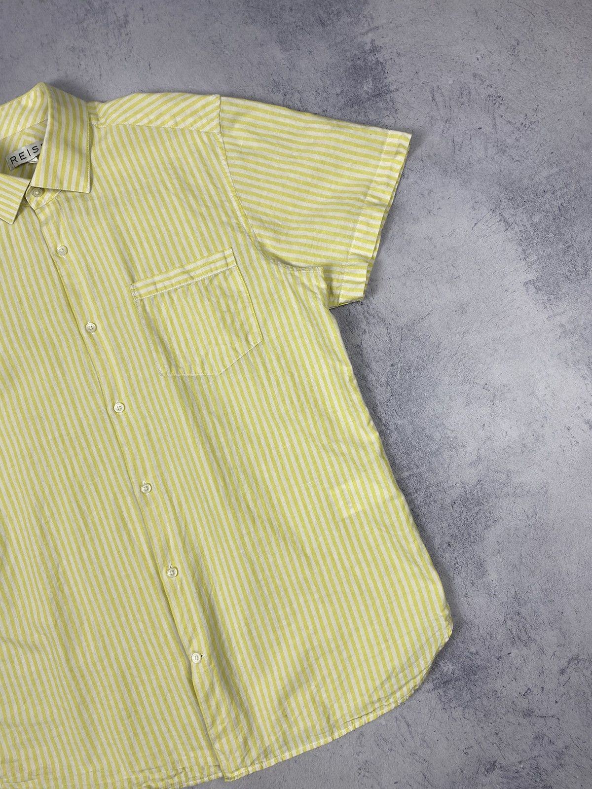 Reiss Reiss Stripped Luxury Short Sleeve button up shirt Size US L / EU 52-54 / 3 - 4 Thumbnail