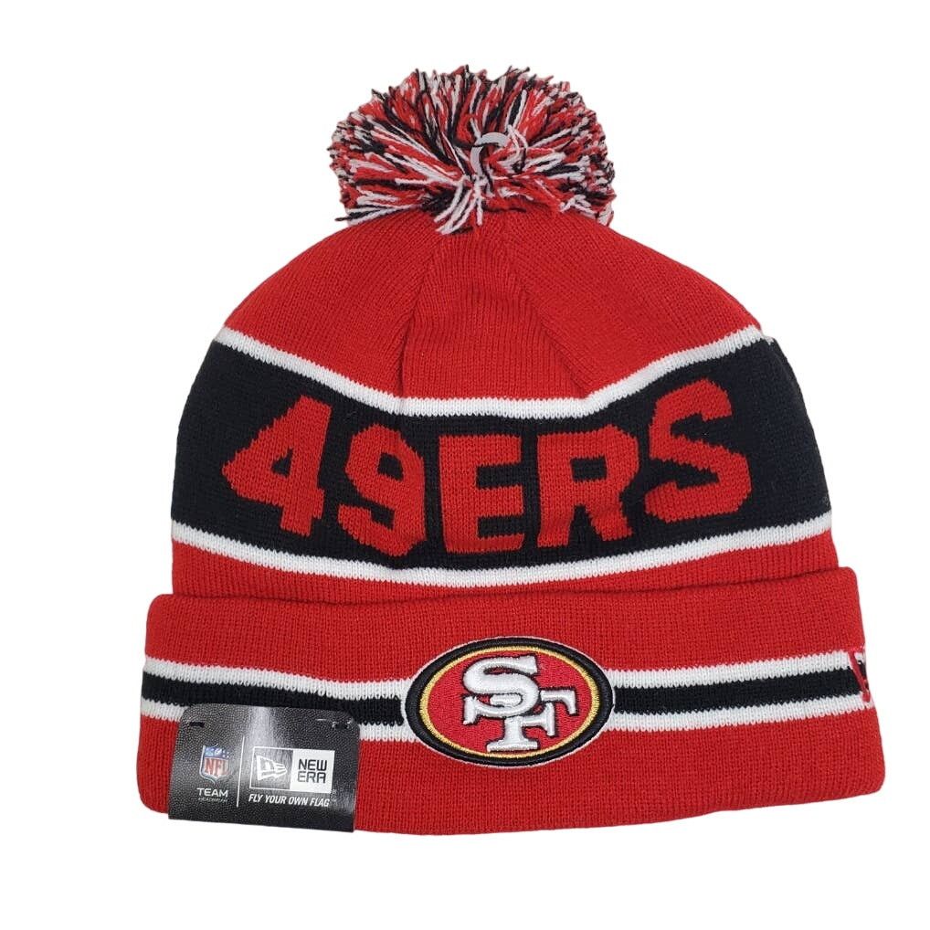 New Era NEW NFL SF 49ers Sideline Coach Pom Beanie RARE Vintage 2014 Size ONE SIZE - 3 Thumbnail