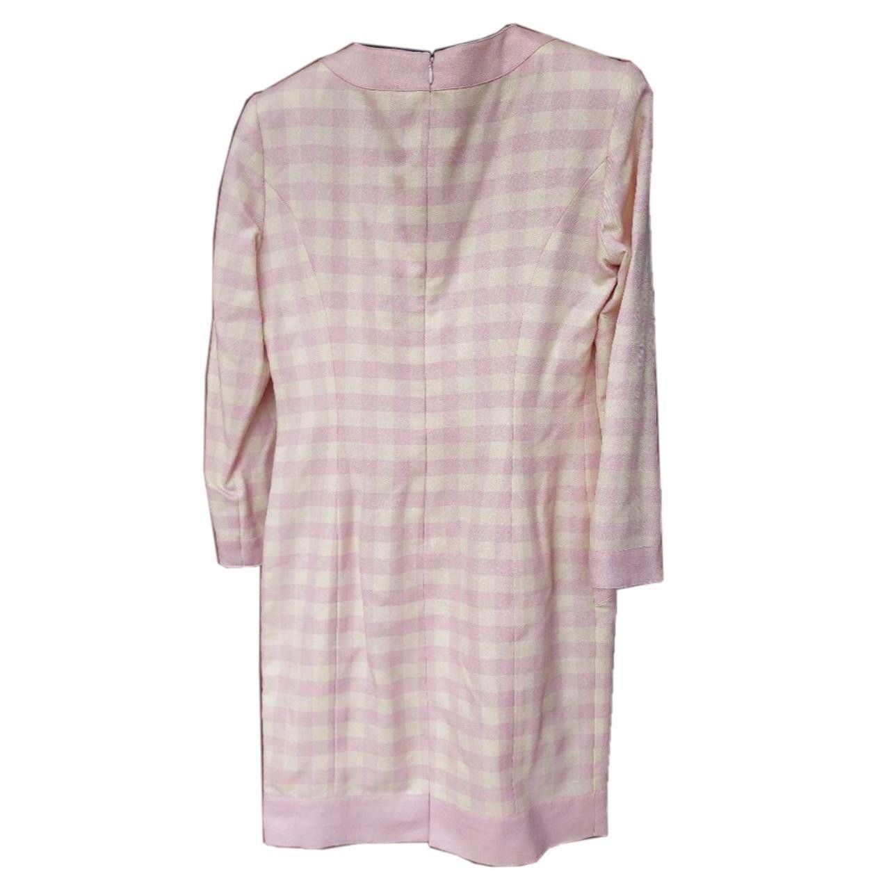 Courreges Courreges Checkered LS Bow Midi Dress Size S / US 4 / IT 40 - 3 Thumbnail