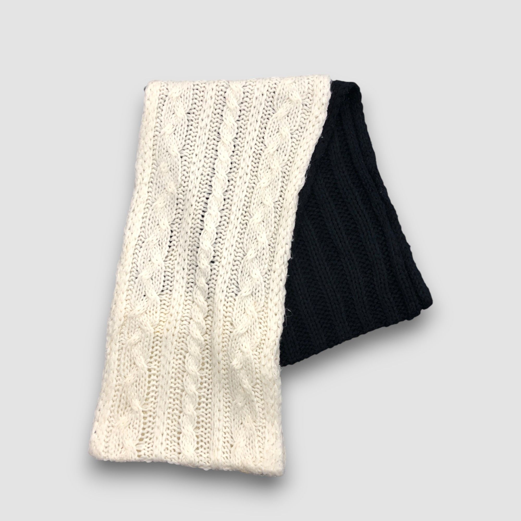 Beams Plus Vintage Beams Infinity Scarf Ribbed Knit Wool Scarves. Size ONE SIZE - 4 Thumbnail