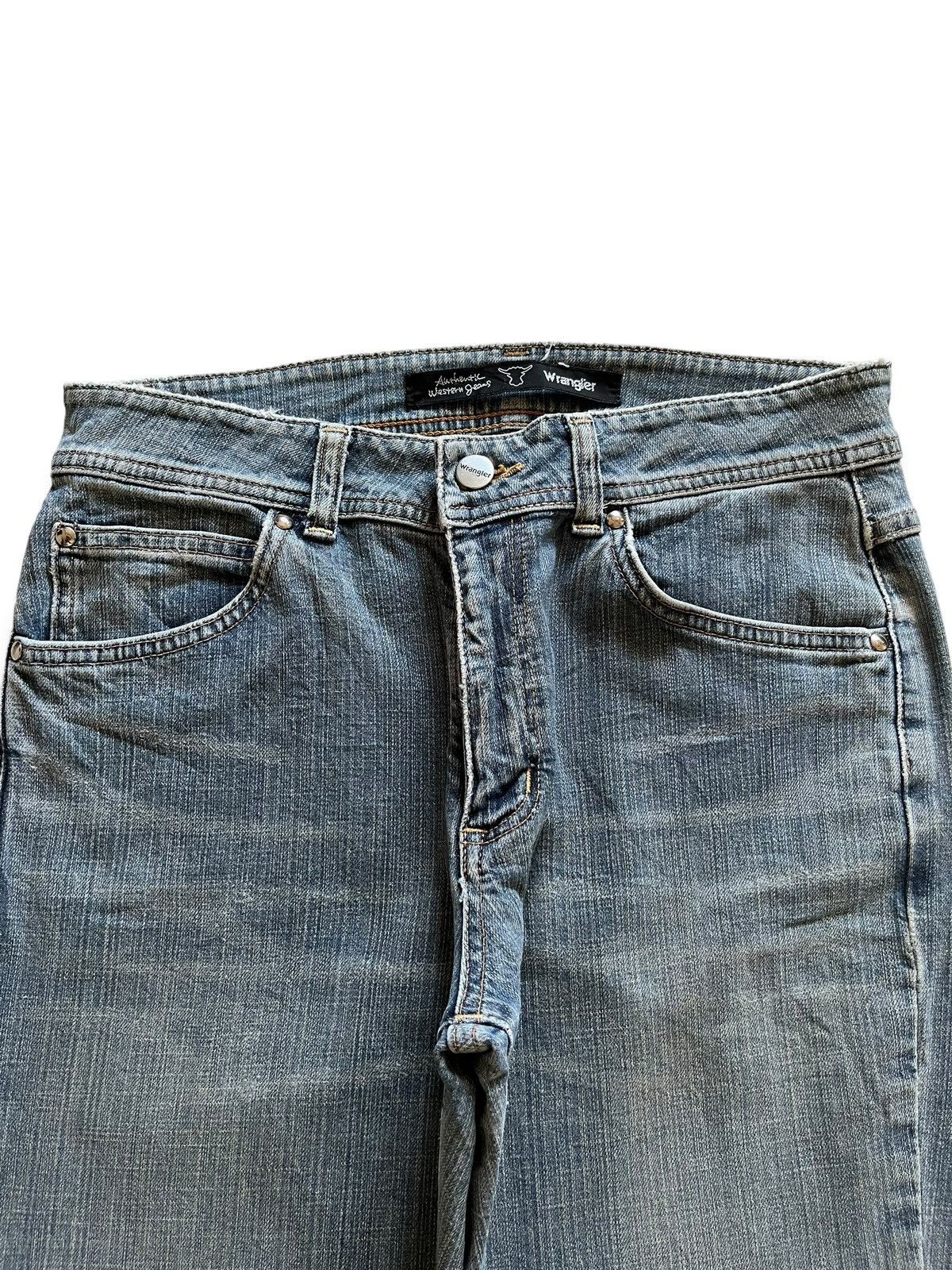 Wrangler SALES🔥Vintage Wrangler Faded Wash Style Flare Jeans Size 28" / US 6 / IT 42 - 4 Thumbnail