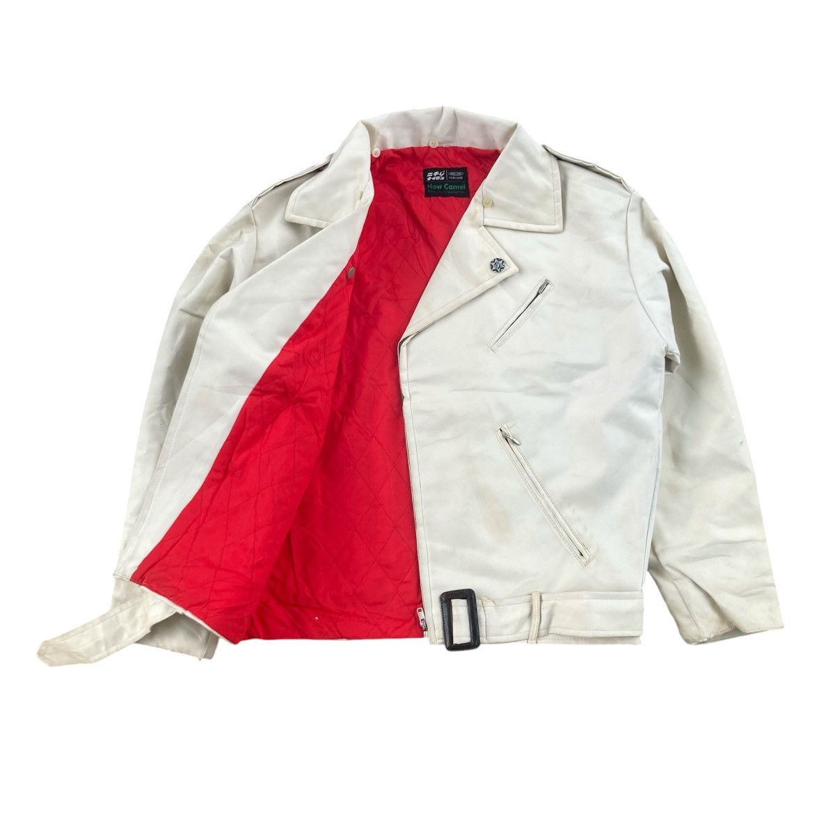 Japanese Brand NEW CAMEL LEATHER BIKER JACKET Size US L / EU 52-54 / 3 - 1 Thumbnail