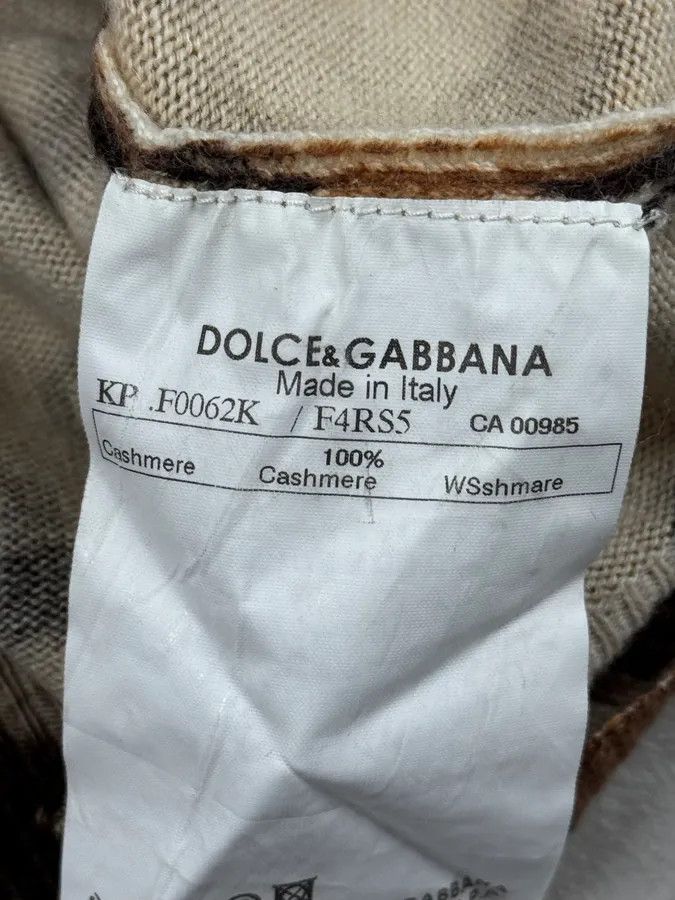 Dolce & Gabbana SS2005 Dolce & Gabbana Camel Leopard Cashmere Cardigan Size S / US 4 / IT 40 - 12 Thumbnail