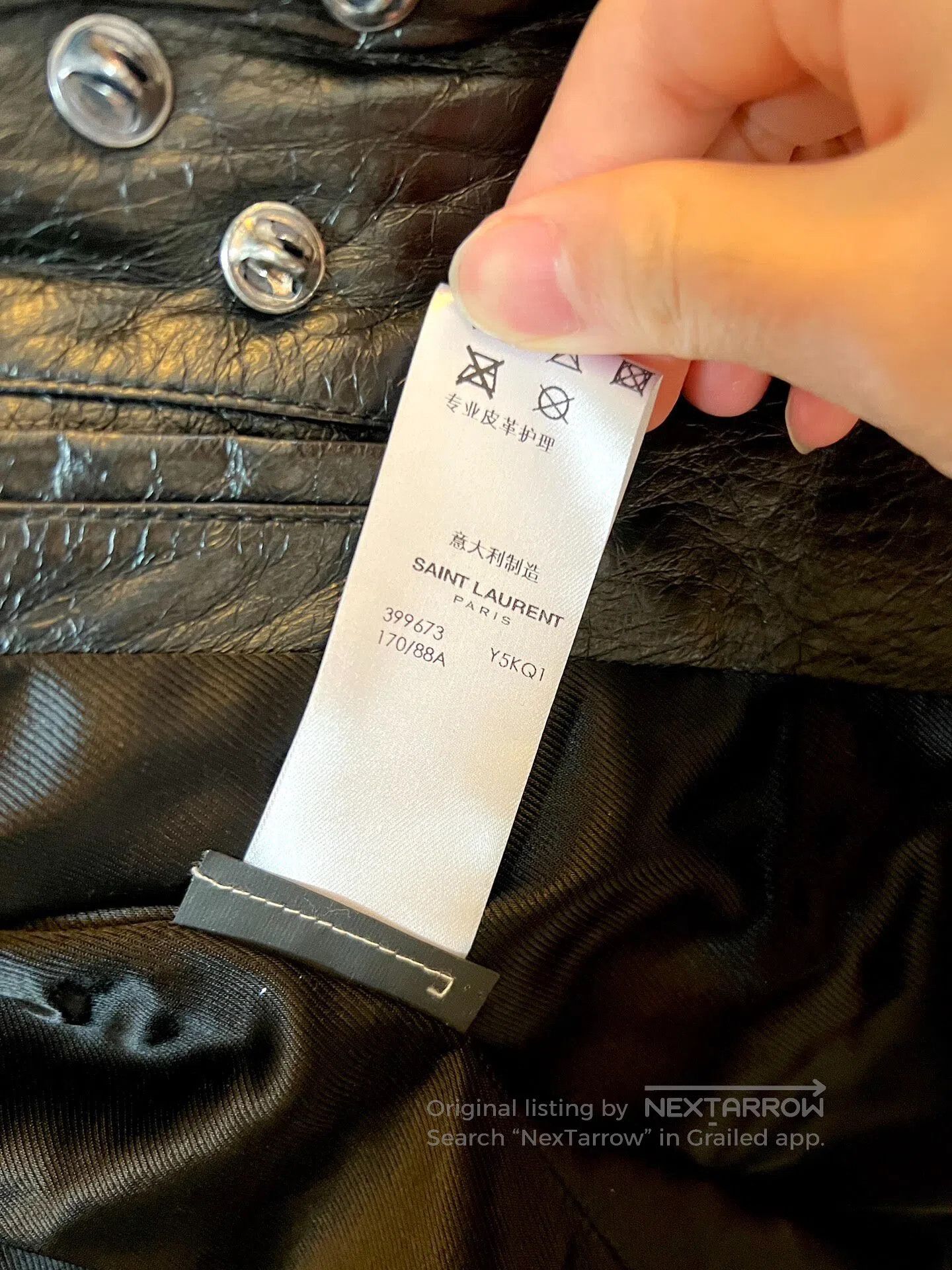 Saint Laurent Paris Saint Laurent Paris Patchwork Leather Jacket| Size US S / EU 44-46 / 1 - 5 Thumbnail
