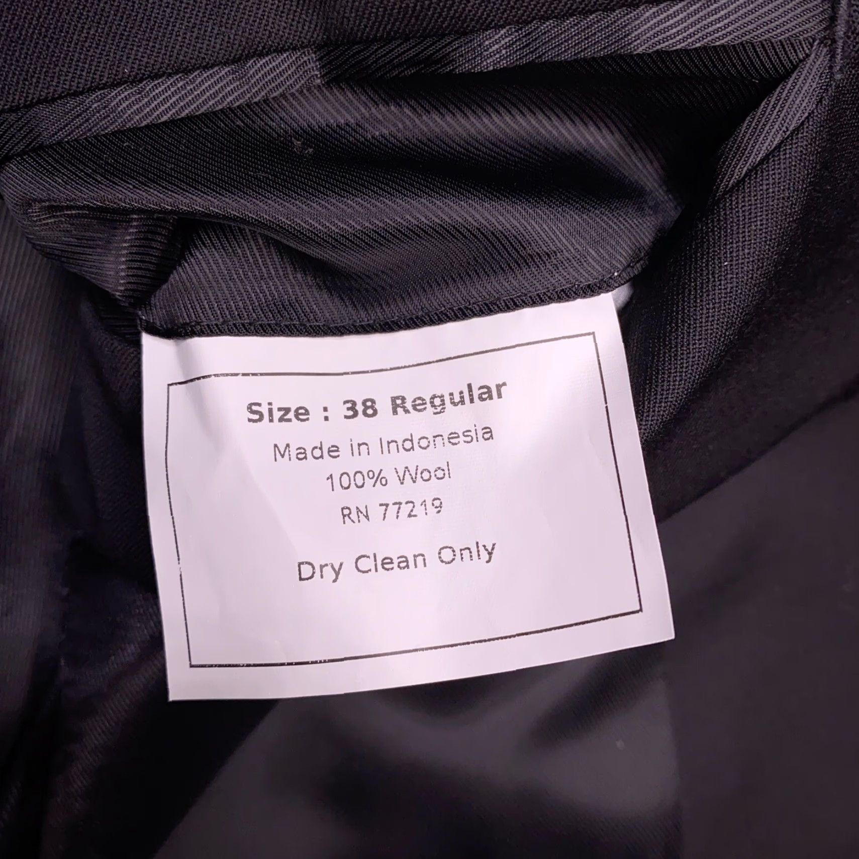 Pronto Uomo Pronto Uomo 3 Piece Suit Jacket Pants Vest Black Wool 38R 30 New Vintage No Size 38R - 4 Thumbnail