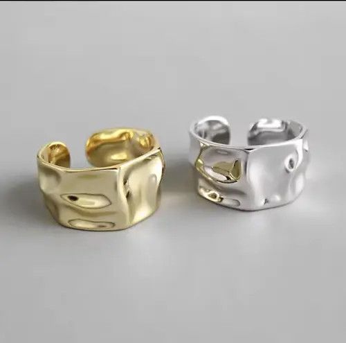 Other 924Irregular Liquid Adjustable Rings Set Size ONE SIZE - 5 Thumbnail