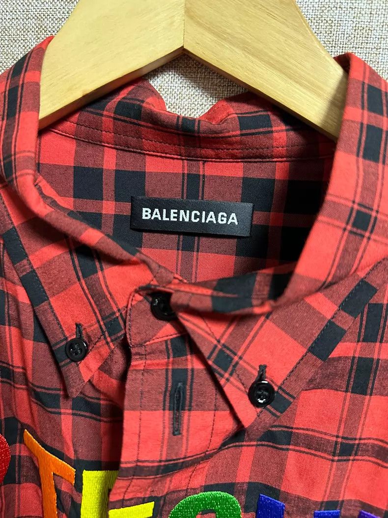 Balenciaga Balenciaga size 37 Electronic Music Embroidered Logo Shirt Size US S / EU 44-46 / 1 - 4 Thumbnail