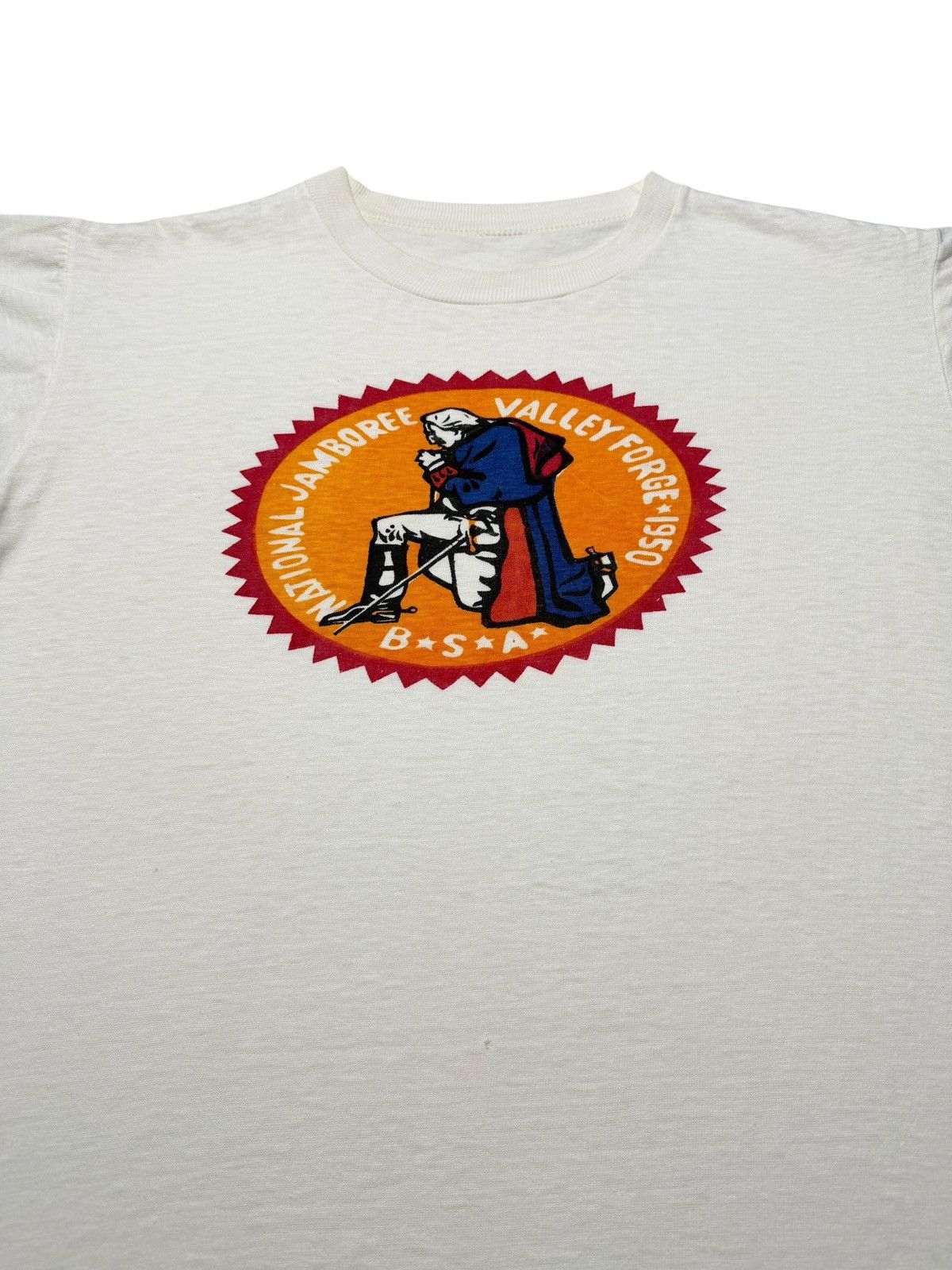 Vintage Vintage 1950 National Jamboree Valley Forge BSA Tee Shirt Size US M / EU 48-50 / 2 - 3 Thumbnail