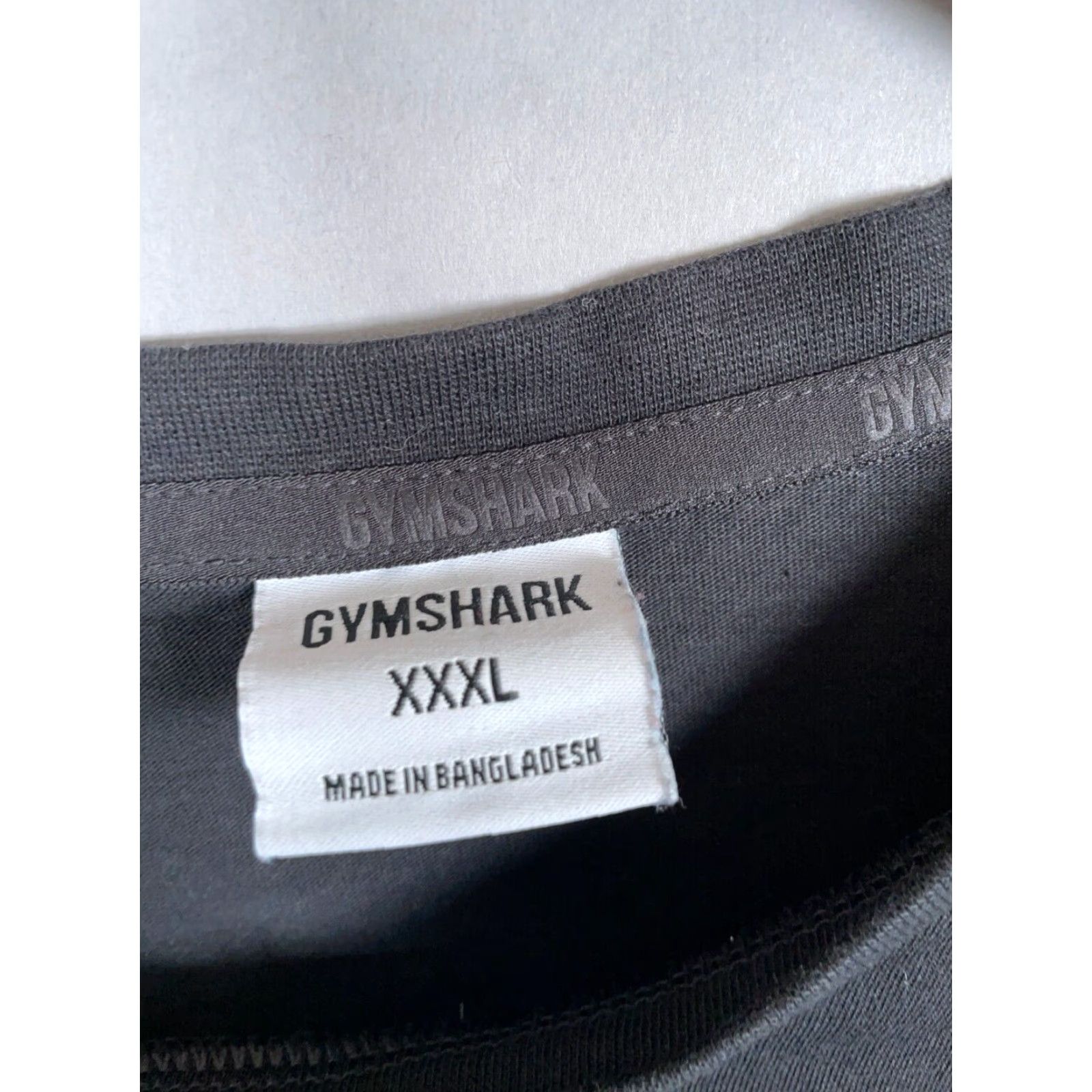 Gymshark VINTAGE Gymshark Men's T-Shirt Long Sleeve Crew Neck Cotton Logo 3XL Black Athleisure Size US XXL / EU 58 / 5 - 3 Thumbnail