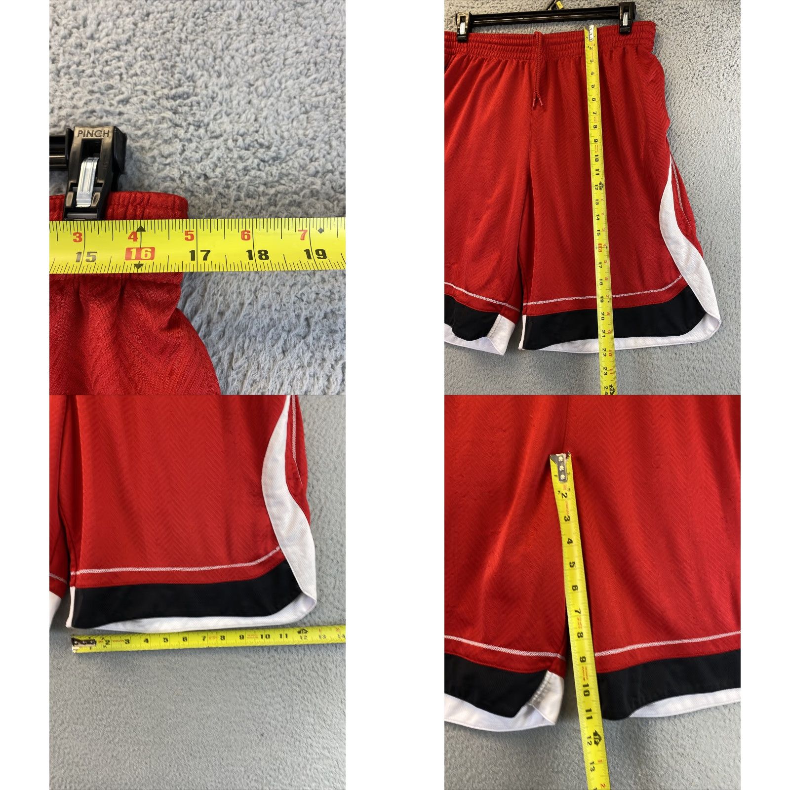 Adidas adidas Athletic Shorts L Red Polyester Pockets Mens Basketball Size US 33 - 8 Thumbnail