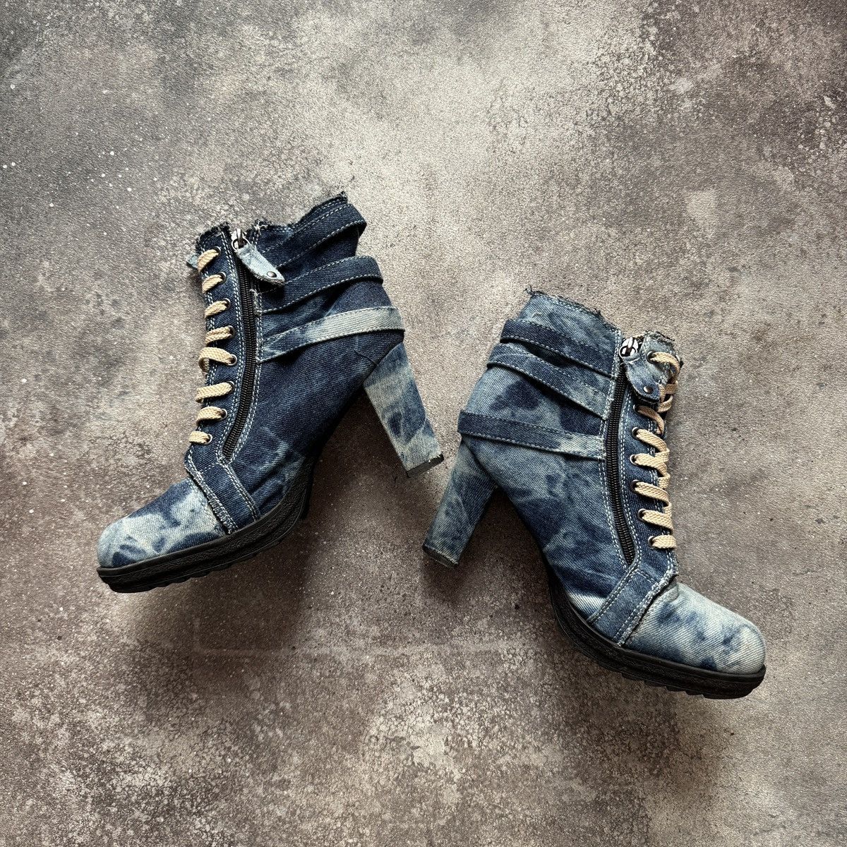 If Six Was Nine Gothicana by EMP Y2K Grunge Buckle Details Heels Boots Size US 9 / IT 39 - 2 Thumbnail