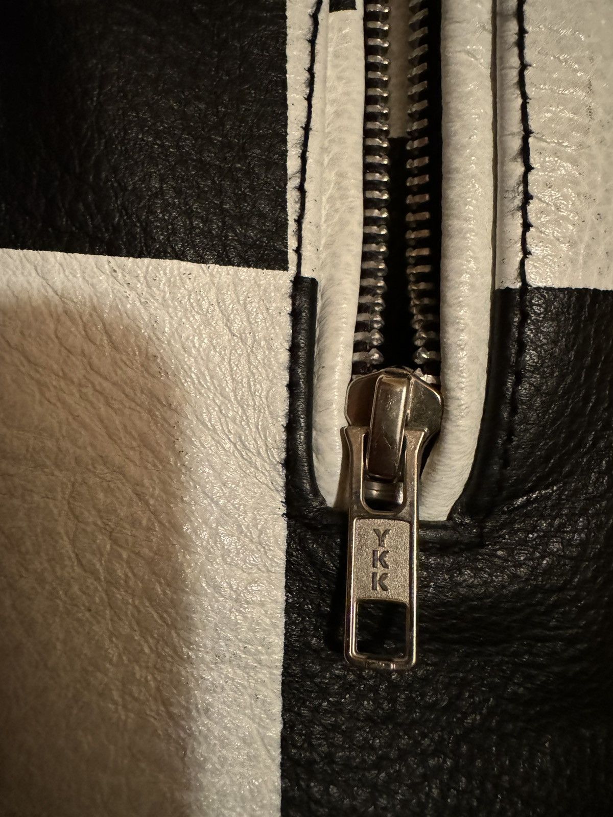 Ev Bravado E.V Bravado Checkerboard Leather Jacket Size US S / EU 44-46 / 1 - 3 Thumbnail