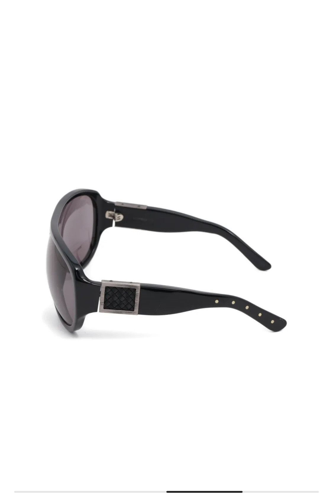 Bottega Veneta Bottega Veneta Sunglasses Leather & Silver (Prada, Gucci) Size ONE SIZE - 4 Thumbnail