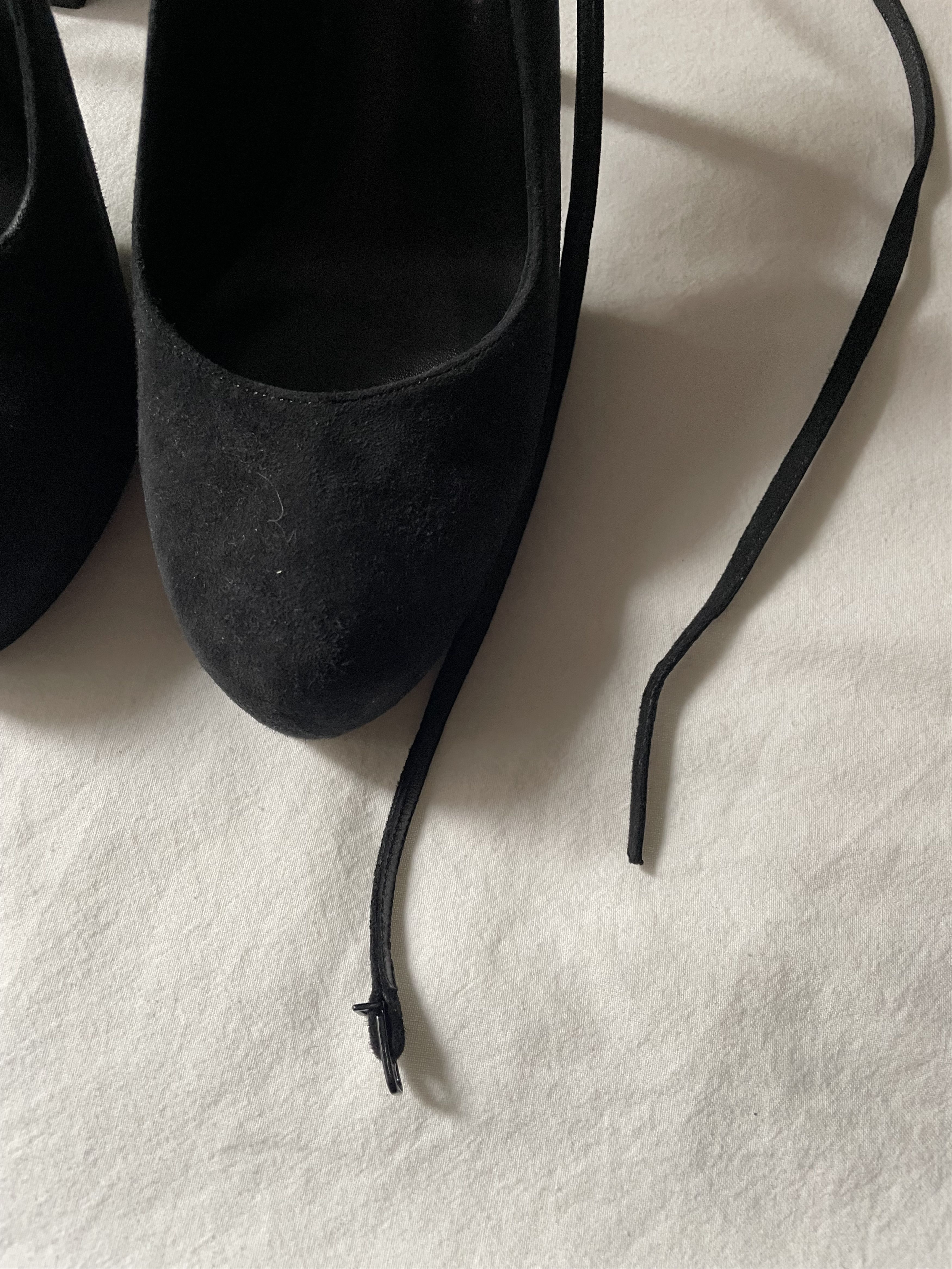 Casadei Casadei Black Suede Shoes Size US 7 / IT 37 - 4 Thumbnail