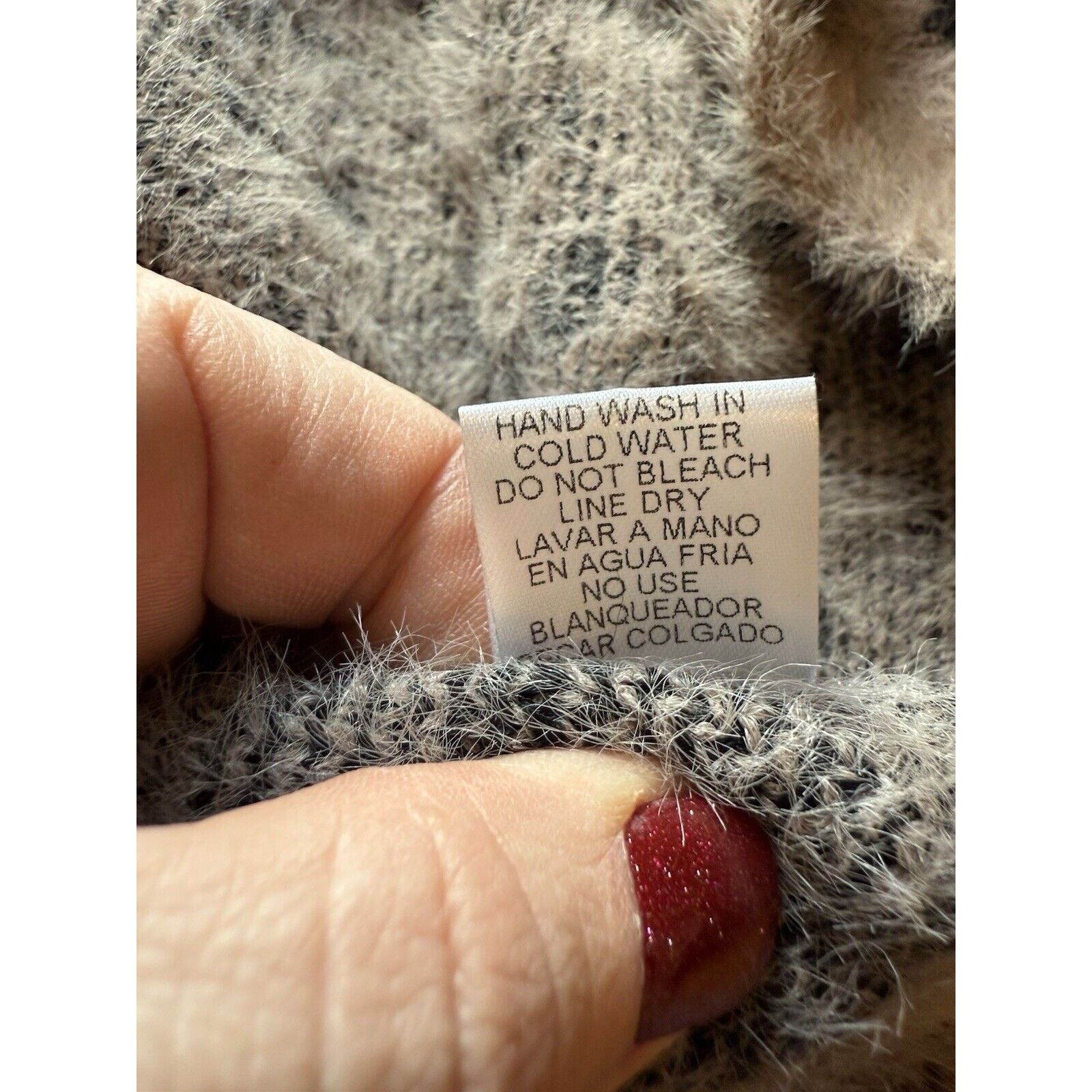 Other Entro Duster Cardigan Size Large Gray Knit Animal Print Open Size L / US 10 / IT 46 - 4 Thumbnail