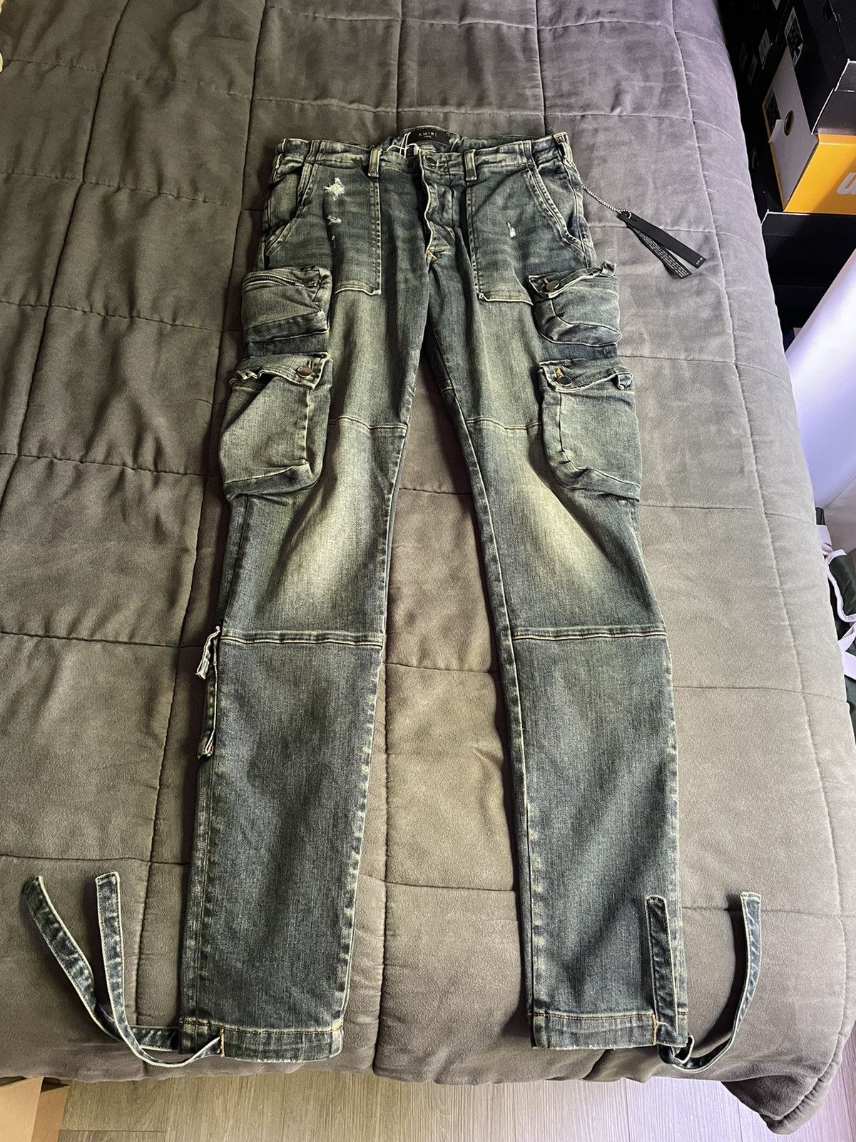 Amiri Amiri Cargo Pocket Jeans Size US 34 / EU 50 - 1 Thumbnail