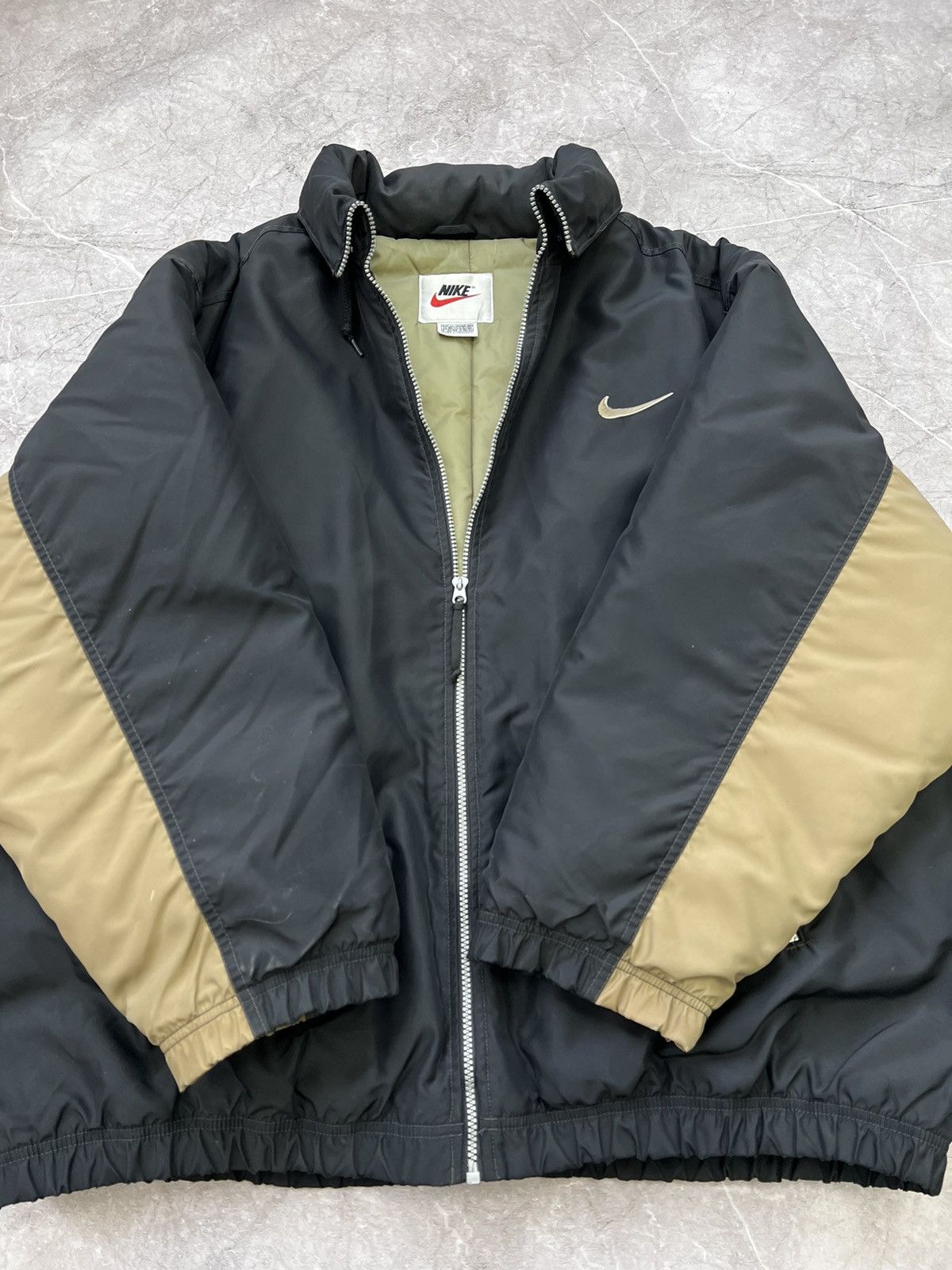 Nike × Vintage 90's Vintage Nike Jacket Big Swoosh Logo Rare Design Size US XL / EU 56 / 4 - 9 Thumbnail