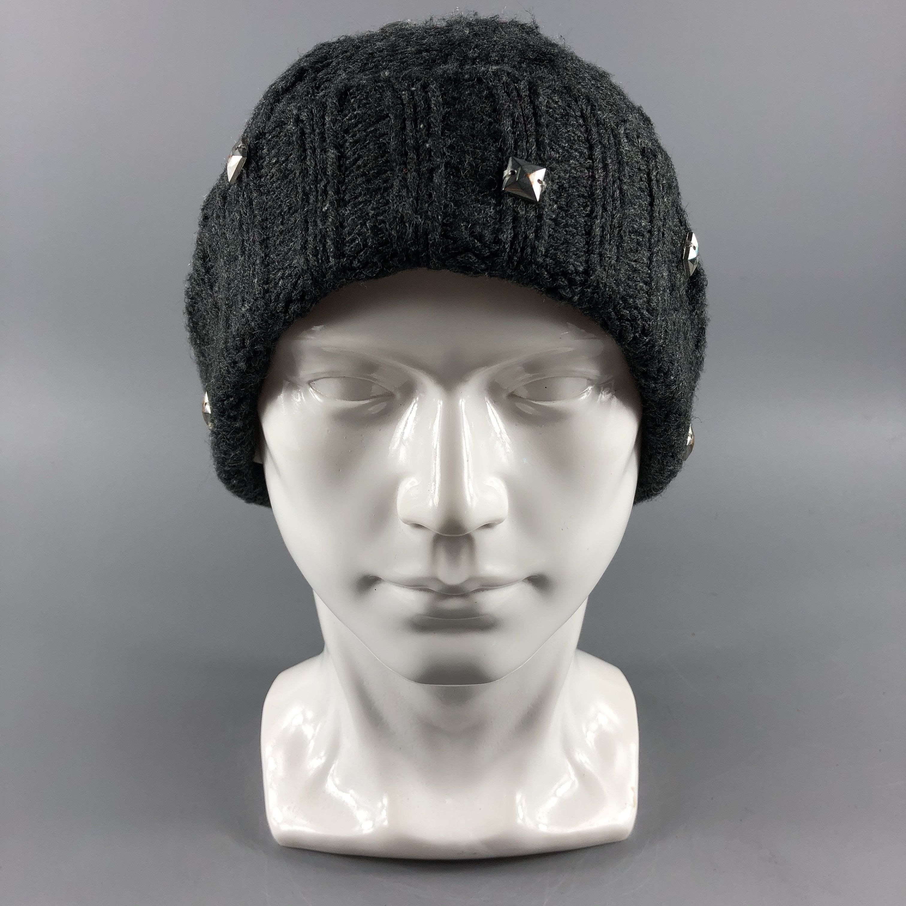 image of Vintage Hats Spike Beanie Crochet Snow Cap B268, Men's