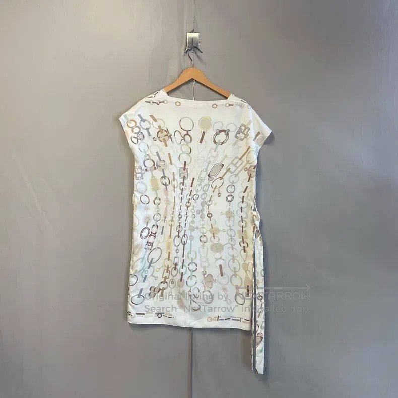Hermes Hermes Chain Print Dress Size XXS / US 00 / IT 34 - 2 Thumbnail
