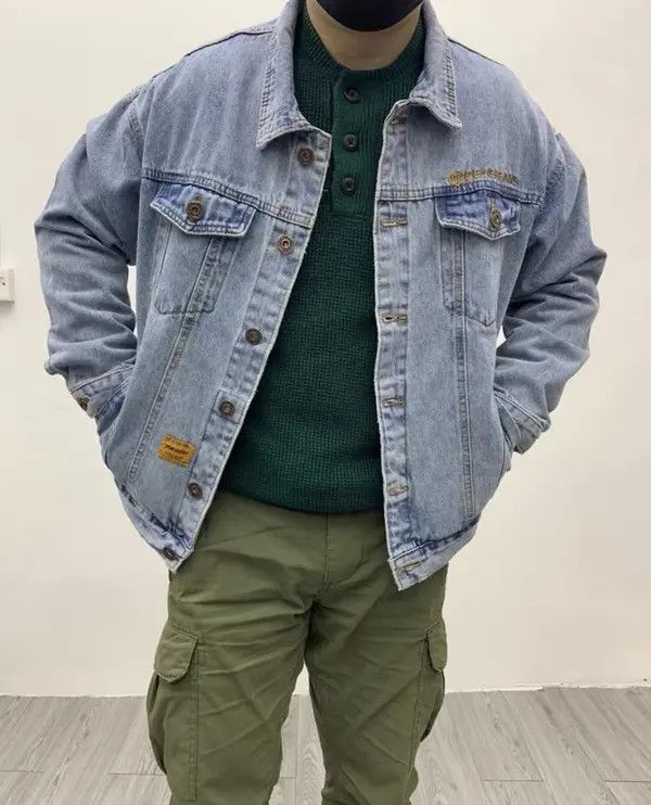 Retro punk denim jacket