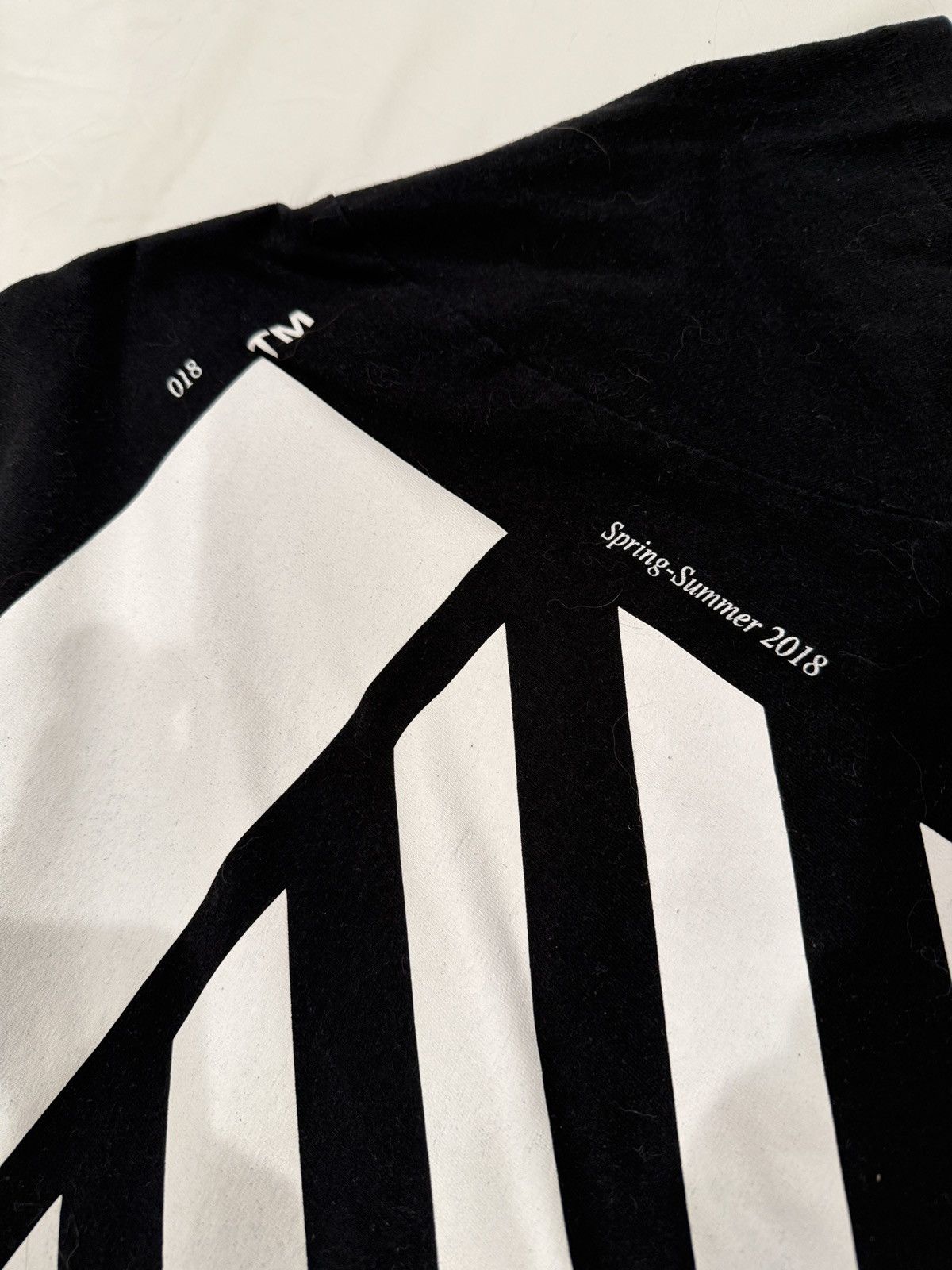 Off-White Off-White “TEMPERATURE” S/S 2018 Diagonal Stripe Tee Size US S / EU 44-46 / 1 - 6 Thumbnail