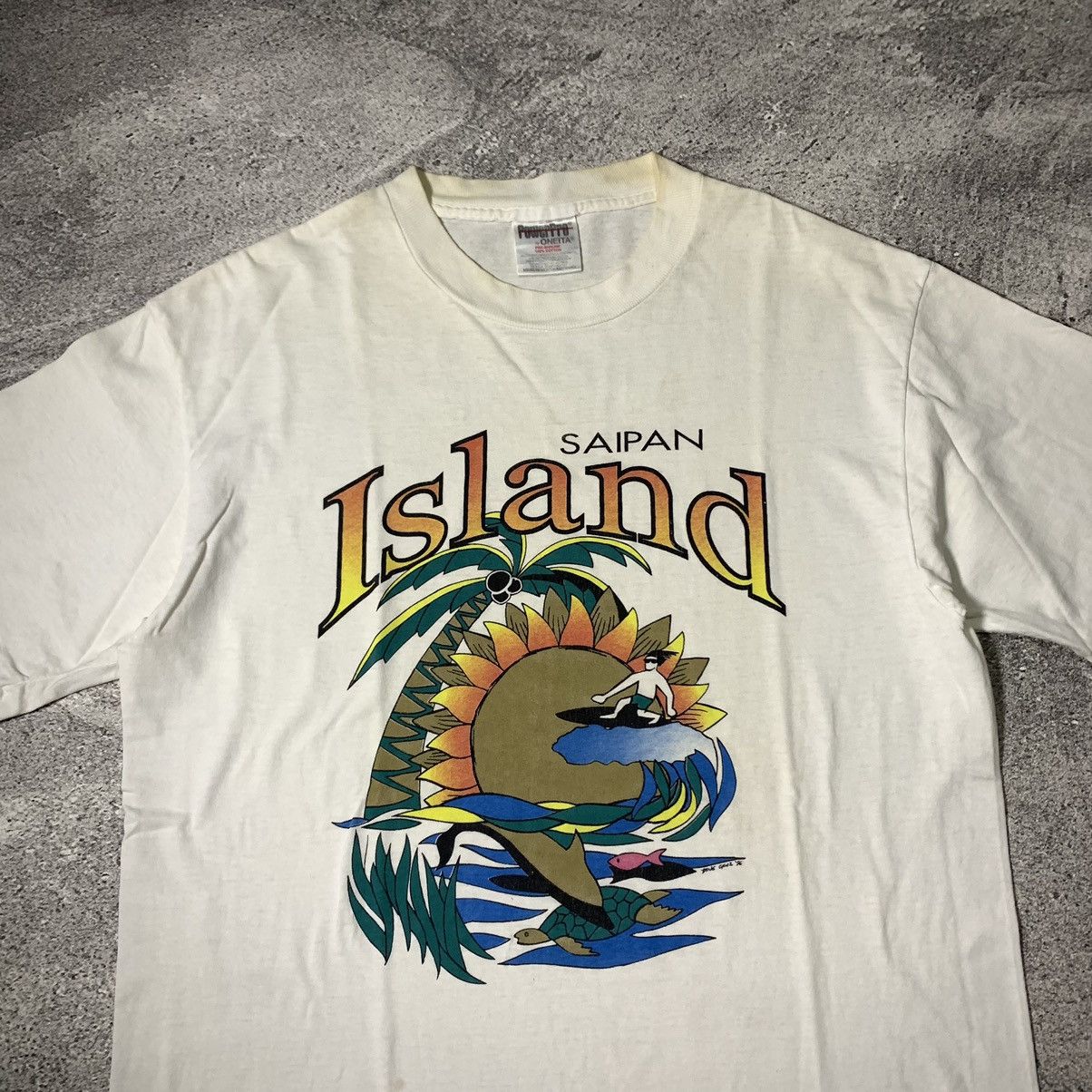 Vintage VINTAGE 90s HAWAII TSHIRT SIAPAN ISLAN Size US M / EU 48-50 / 2 - 2 Thumbnail