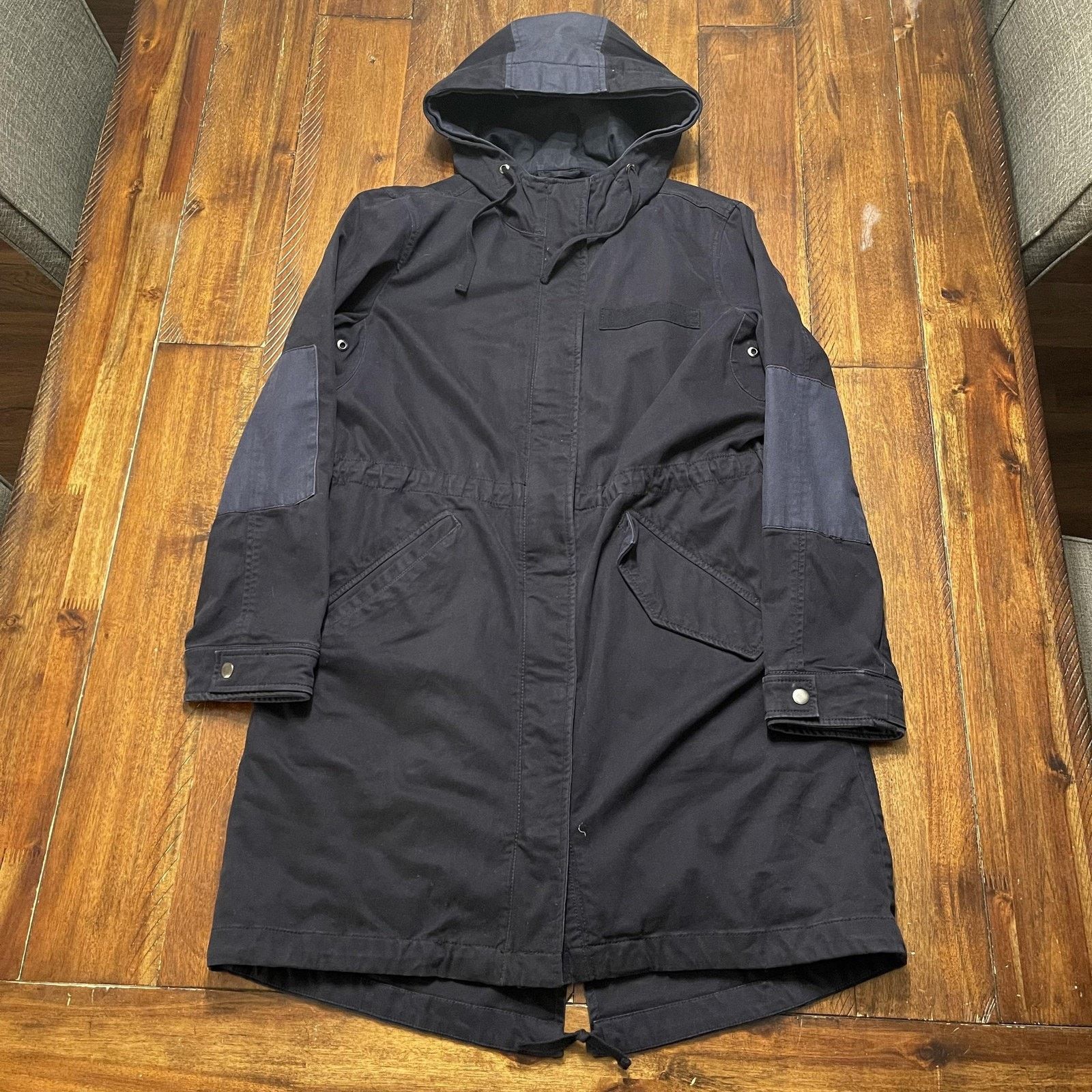 Gap GAP Parka Coat Womens S Hooded Quilted Lined Fishtail Jacket Size S / US 4 / IT 40 - 2 Thumbnail