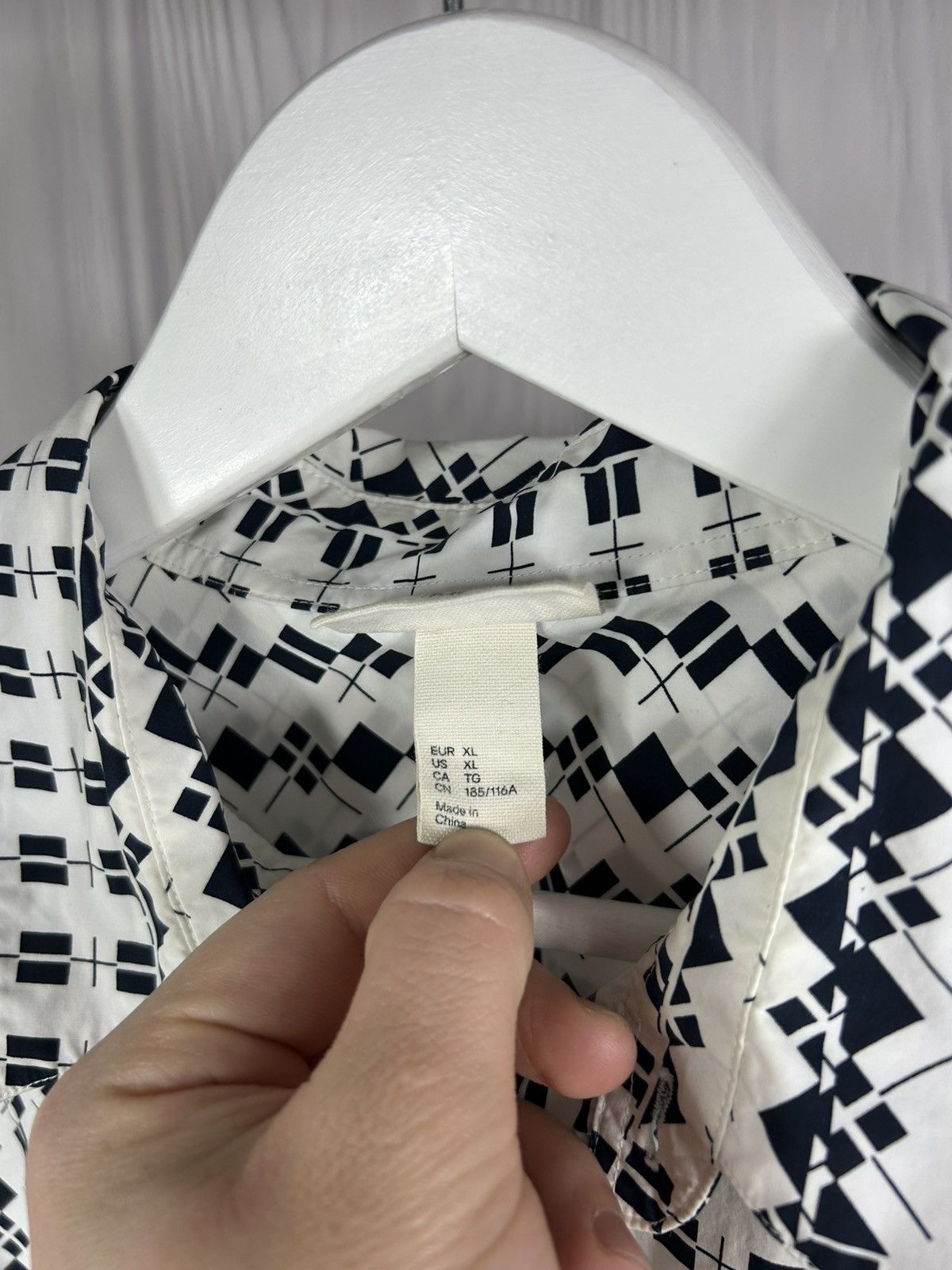 Marni MARNI H&M Art Geometric Designer Shirt Size XL Size US XL / EU 56 / 4 - 12 Thumbnail