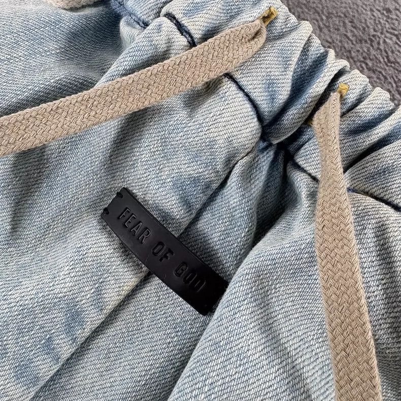 Fear of God Fear of God Mainline patched denim casual drawstring short Size US 28 / EU 44 - 5 Thumbnail