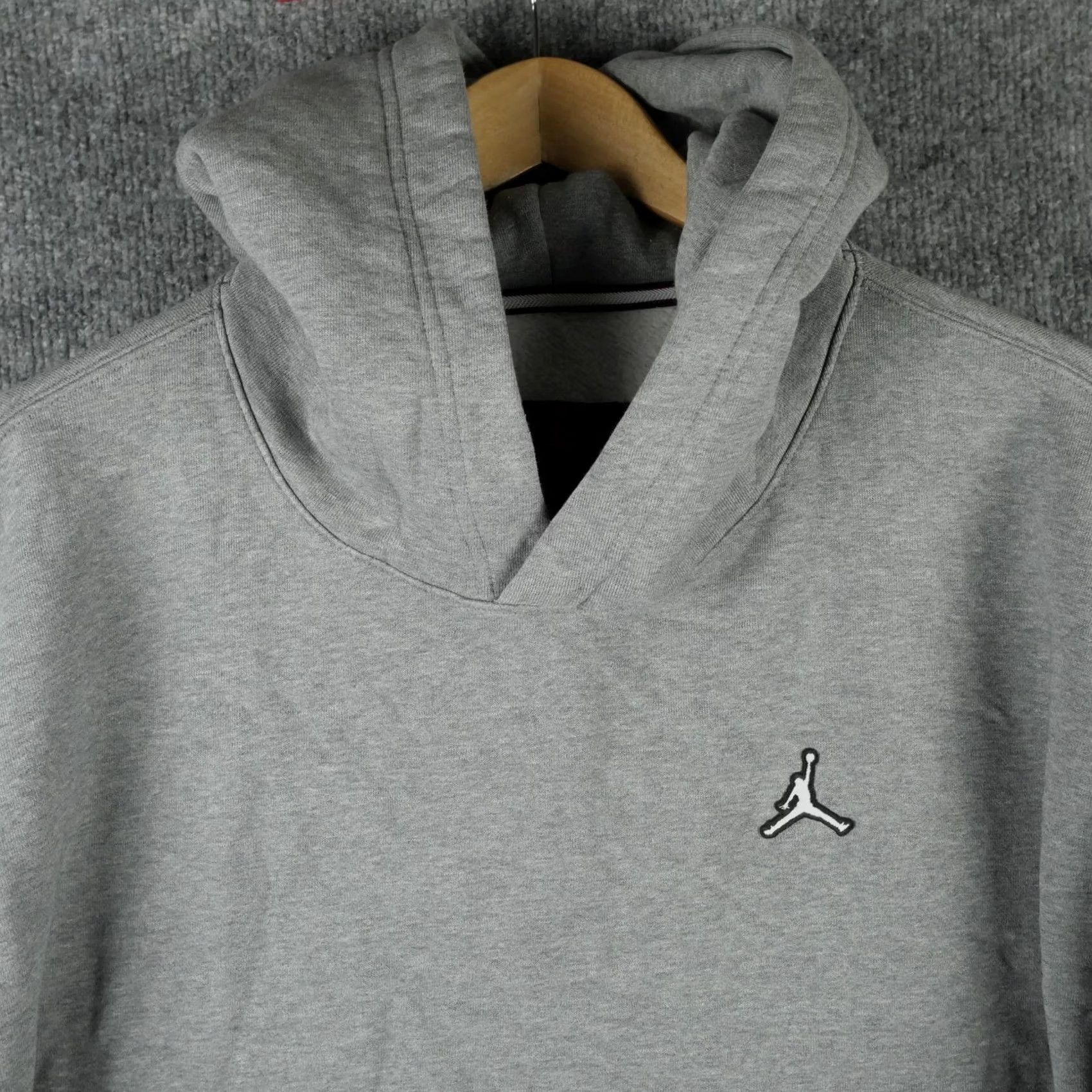 Jordan Brand Jordan Hoodie Mens 3XL Gray Fleece Pullover Jumpman Logo Sweatshirt DA9818-091 Size US XXL / EU 58 / 5 - 2 Thumbnail
