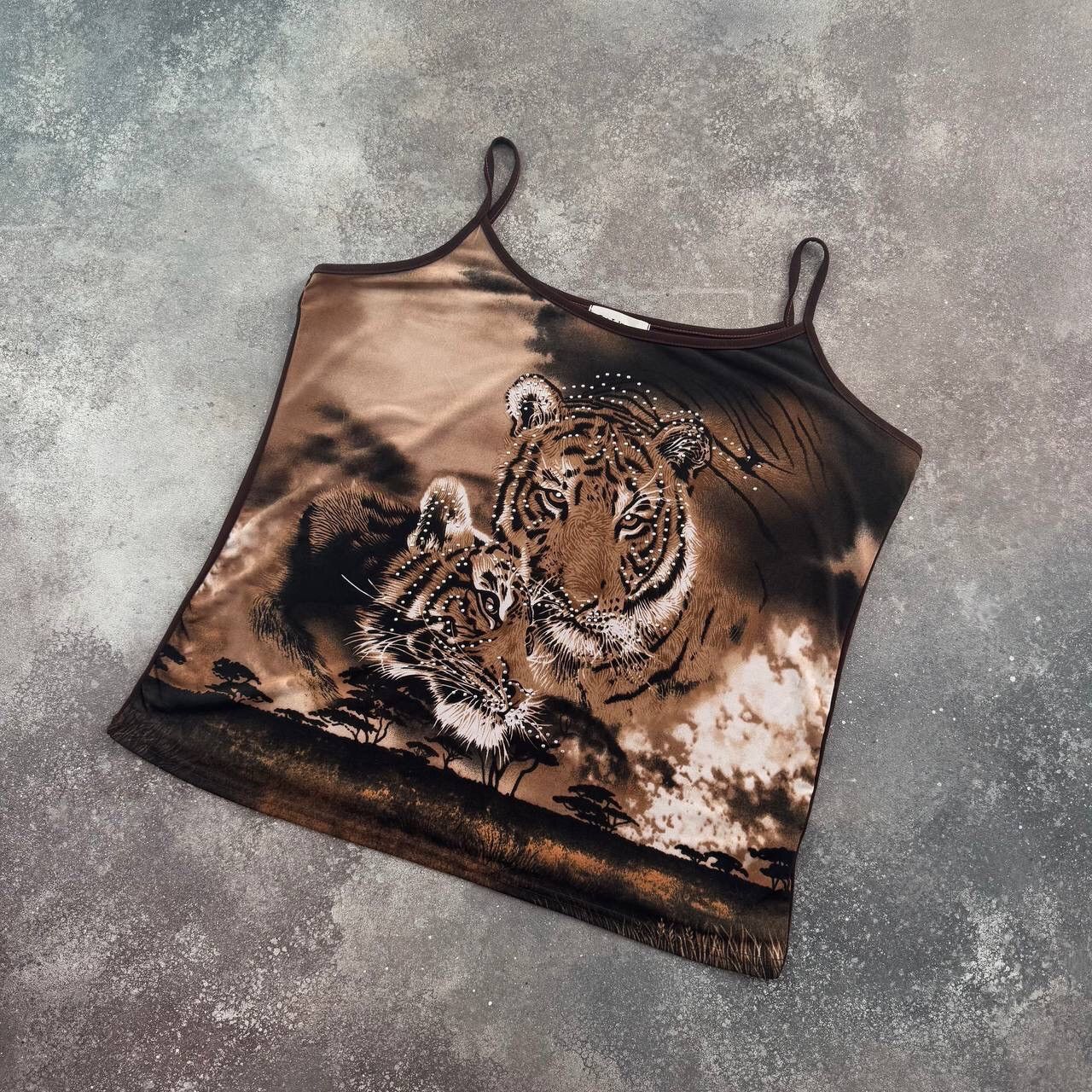 Hysteric Glamour × Japanese Brand × Vintage Y2K Super Sexy Tiger Vintage Tank Top Size XL / US 12-14 / IT 48-50 - 2 Thumbnail