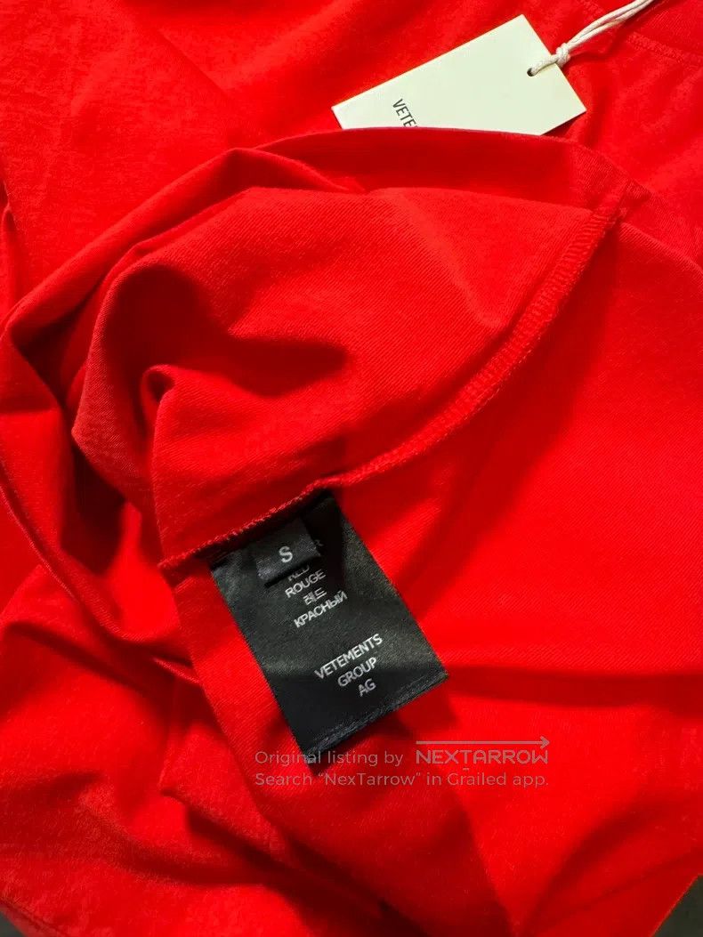 Vetements Vetements Red half sleeve Size US S / EU 44-46 / 1 - 2 Thumbnail