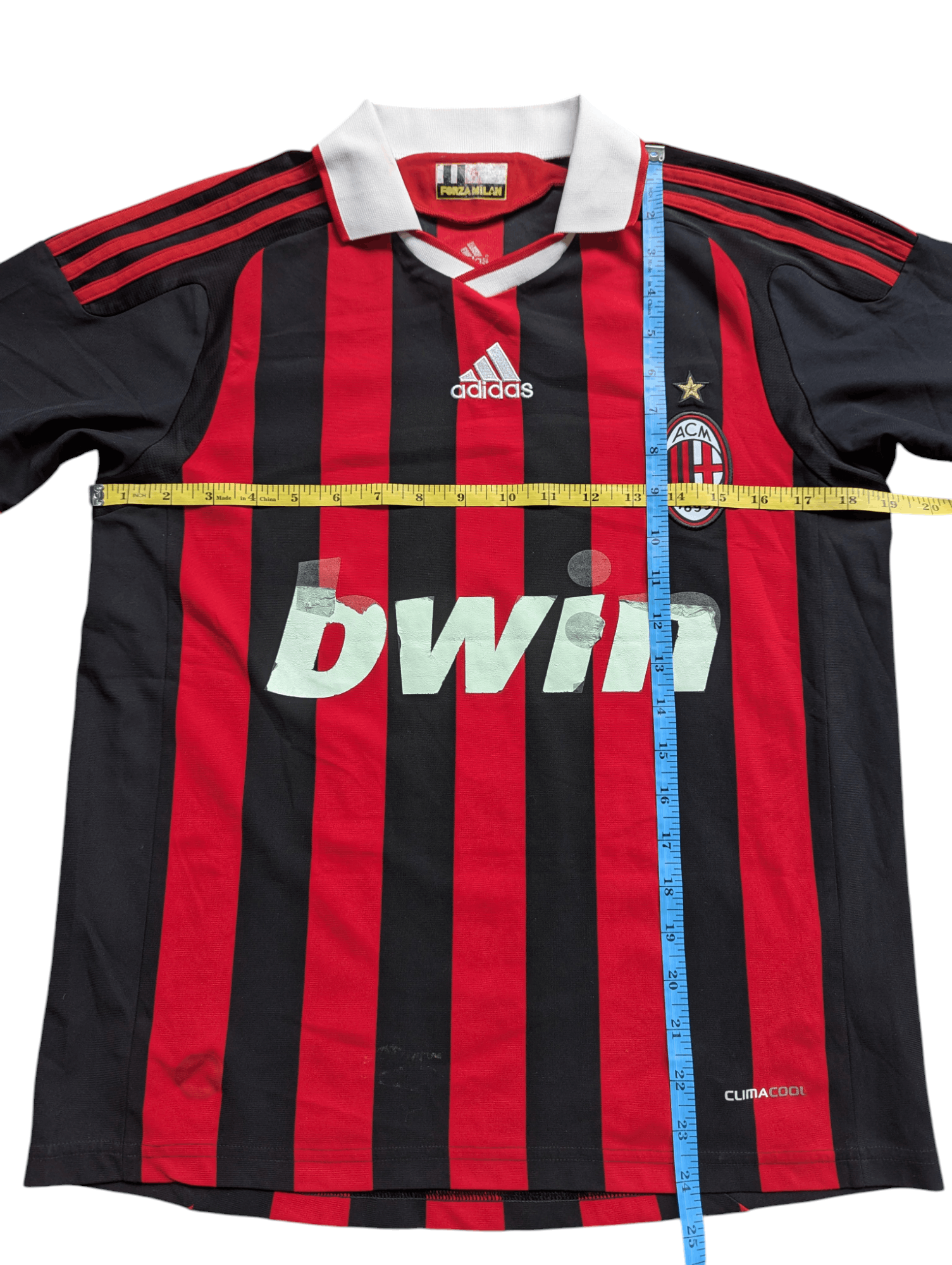 Adidas Adidas AC MILAN FC 2009/10 Home Football Shirt Jersey Size US S / EU 44-46 / 1 - 6 Thumbnail