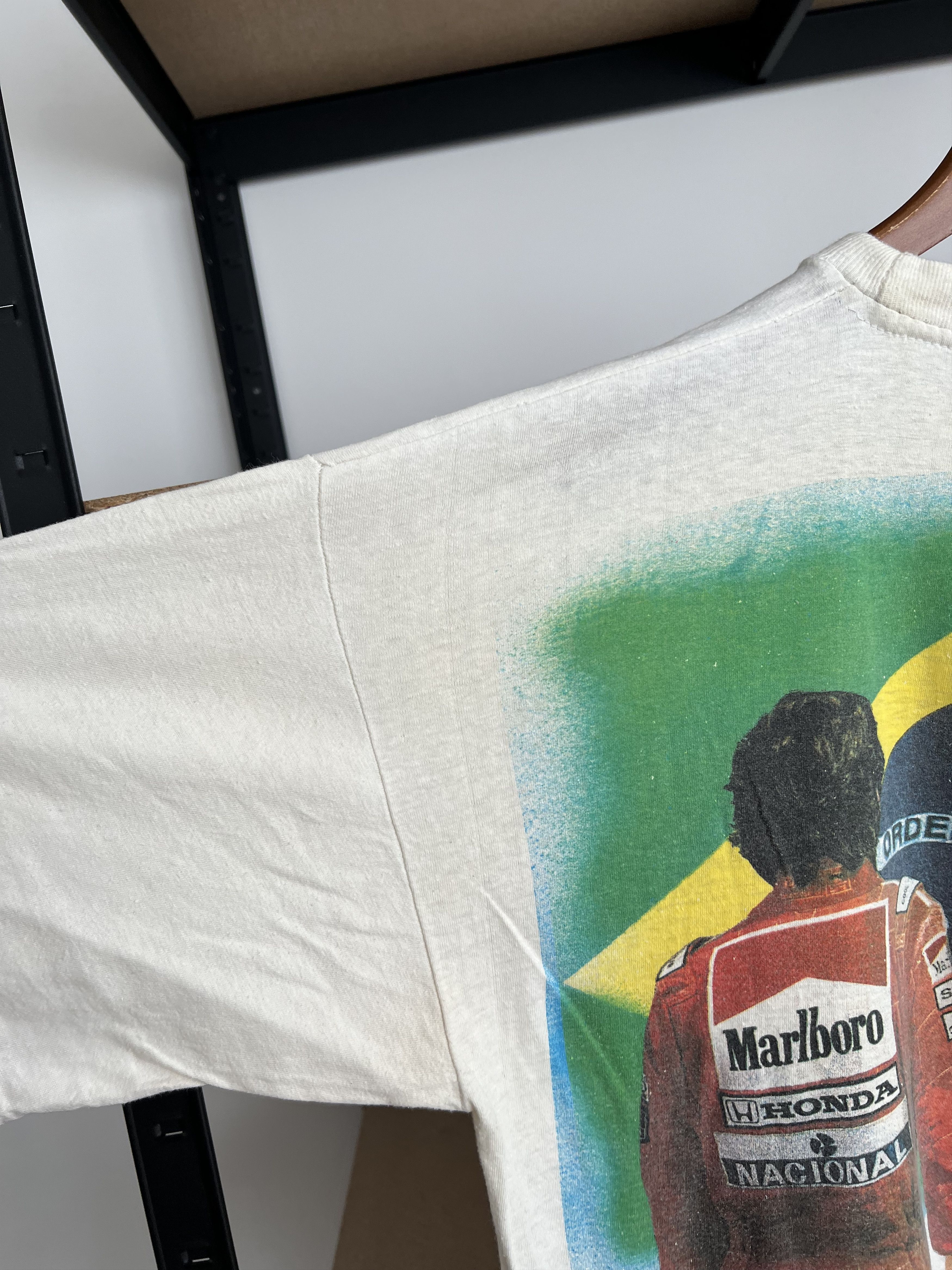 Formula 1 Vintage 90s Ayrton Senna Formula 1 F1 Renault AOP T-shirt Size US L / EU 52-54 / 3 - 23 Thumbnail