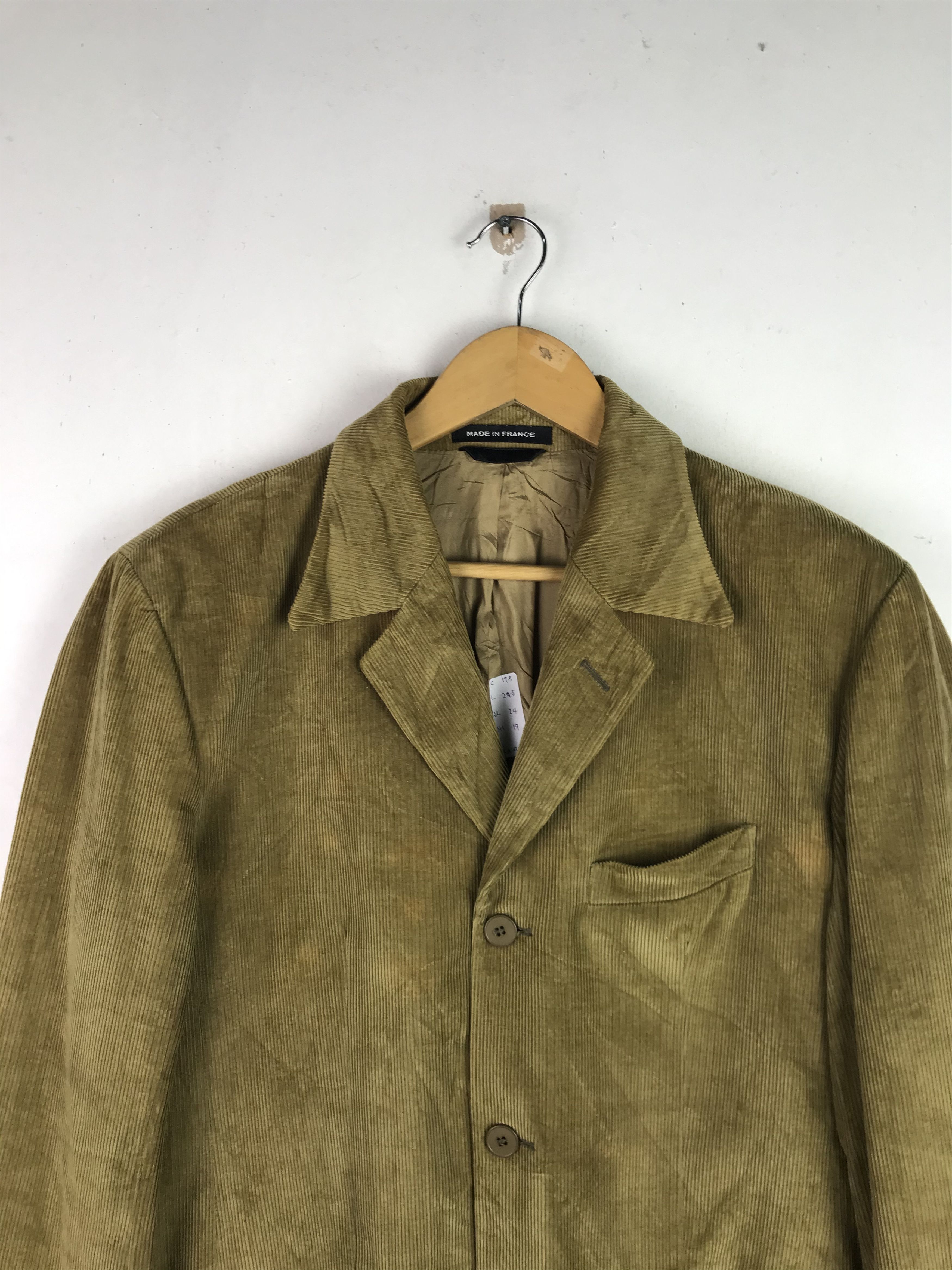 agnes b. Vintage Agnes B Corduroy Jacket Rare Design Size US M / EU 48-50 / 2 - 3 Thumbnail