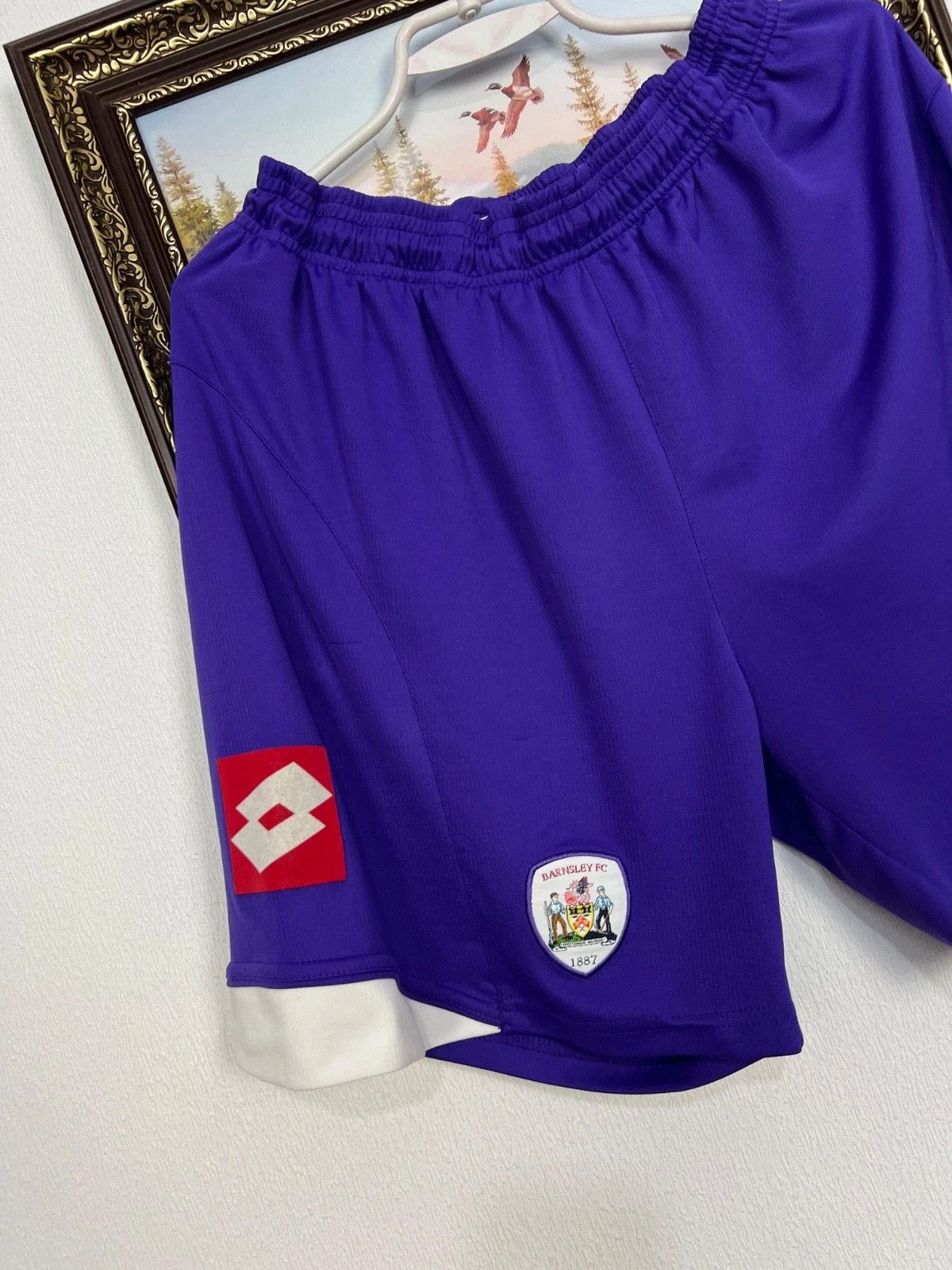 Lotto Sport Vintage Lotto Barnsley Football Shorts Soccer Athletic XL Size US 36 / EU 52 - 2 Thumbnail