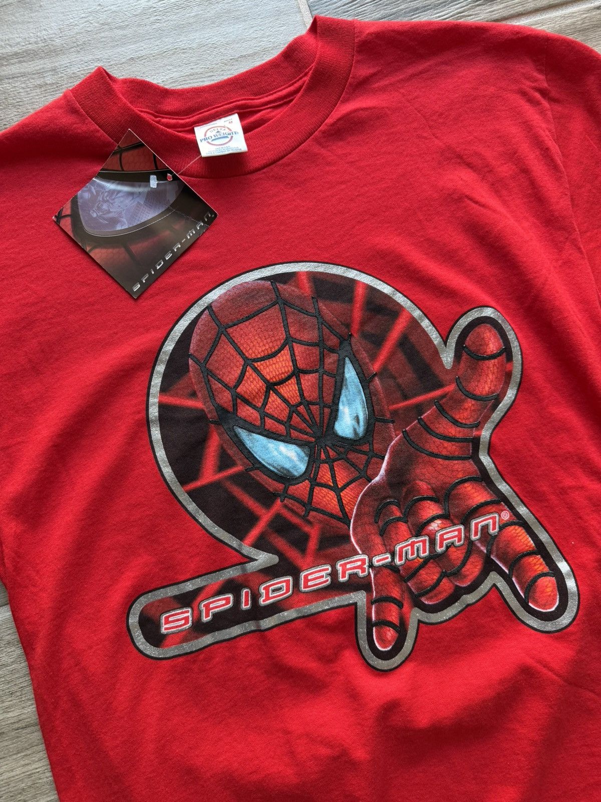 Marvel Comics Vintage 2002 NWT Spider-Man Movie Promo T-Shirt Size Medium Size US M / EU 48-50 / 2 - 2 Thumbnail