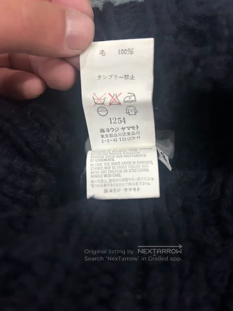 Yohji Yamamoto Yohji Yamamoto 2002aw blue hand-knitted turtleneck sweater Size US L / EU 52-54 / 3 - 7 Thumbnail