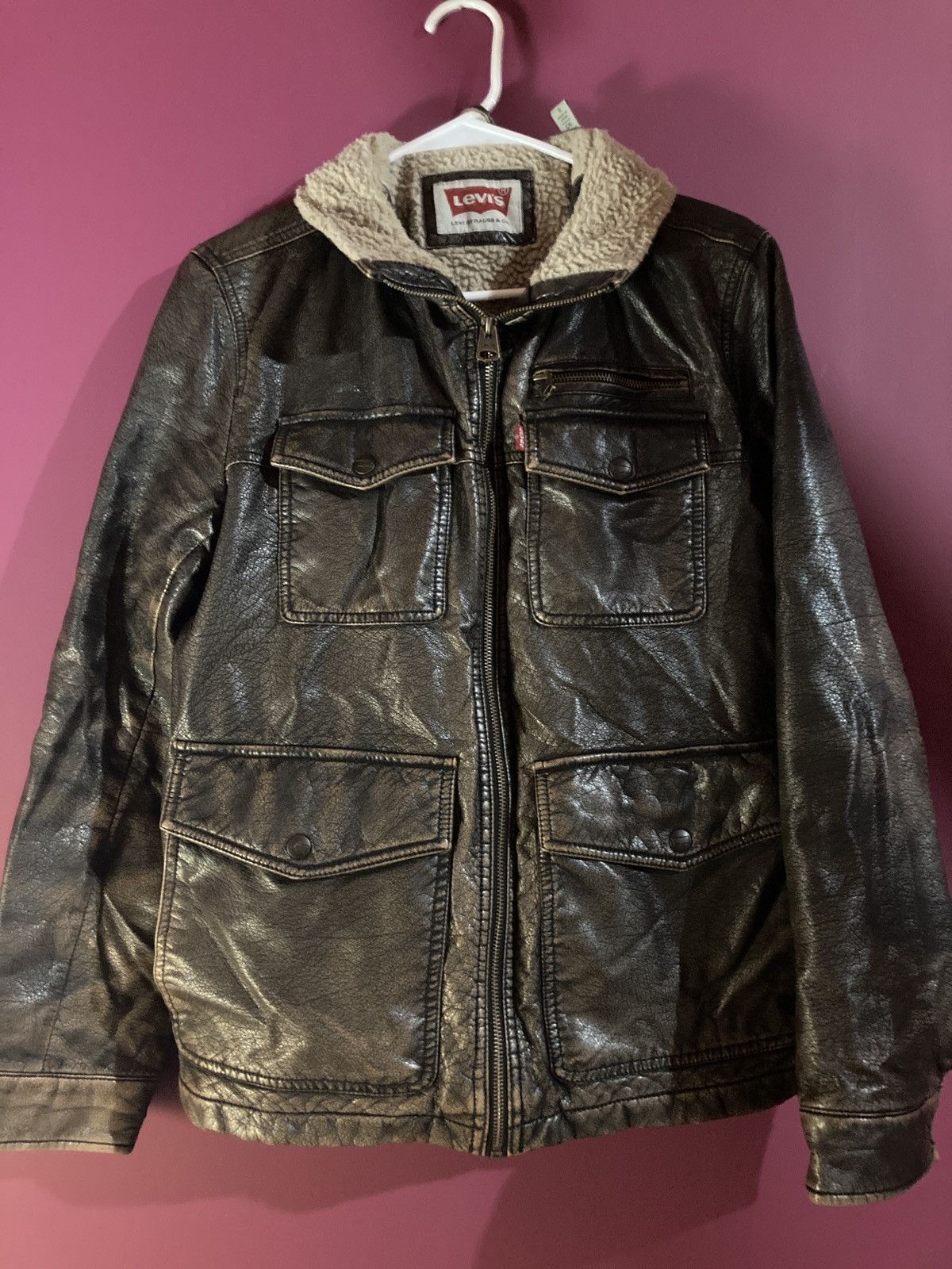 image of Levis x Levis Vintage Clothing Levi’S Old Bomber Jacket in Brown, Men's (Size Small)