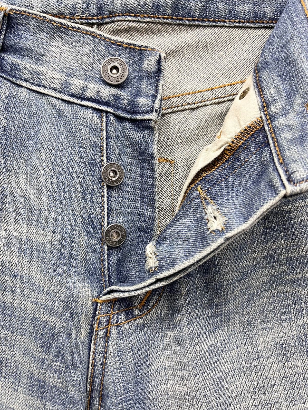 Diesel 🔥Vintage DIESEL PUNK ONLY THE BRAVE FLARE Light Wash Denim Size US 30 / EU 46 - 11 Thumbnail