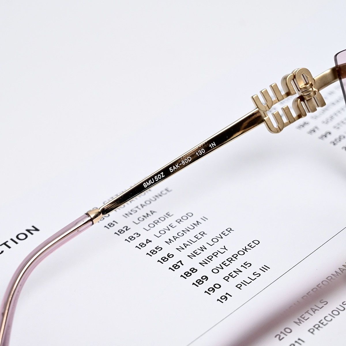 Miu Miu MIU MIU 0MU 50ZS SUNGLASSES Size ONE SIZE - 5 Thumbnail