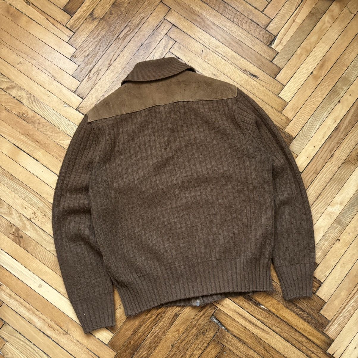 Vintage Vintage Suede Saint Michael Cable Knit Zip-Up Sweater Size US S / EU 44-46 / 1 - 2 Thumbnail
