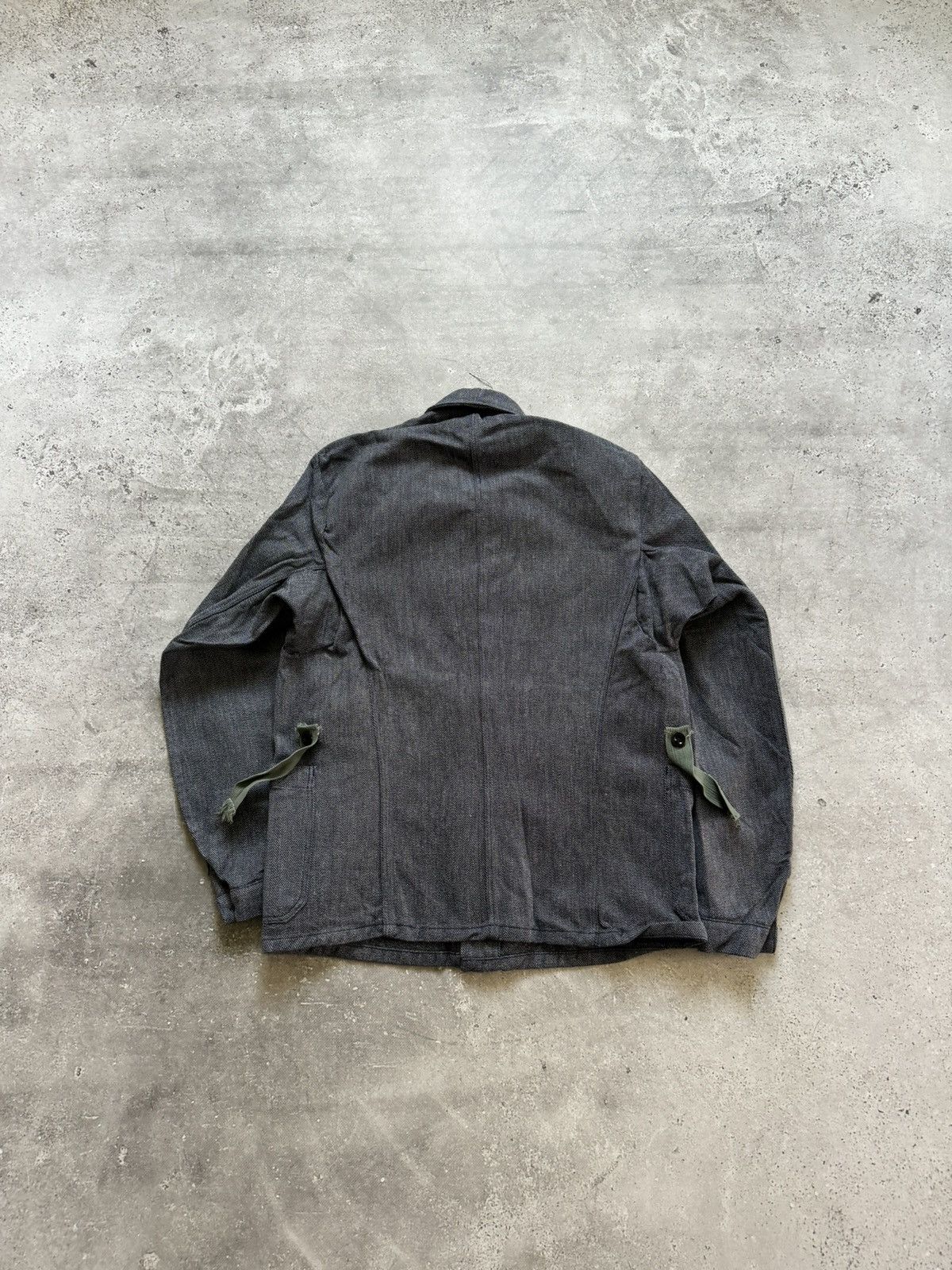 Le Laboureur × Vetra × Vintage Vintage 80s French Workwear Sanfor Denim Chore Jacket Size US S / EU 44-46 / 1 - 6 Thumbnail
